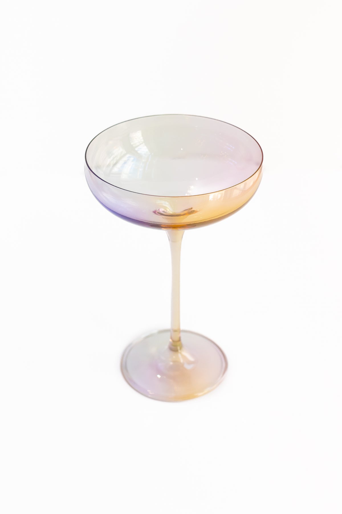 Estelle Colored Champagne Coupe Stemware - Set of 6 {Iridescent}