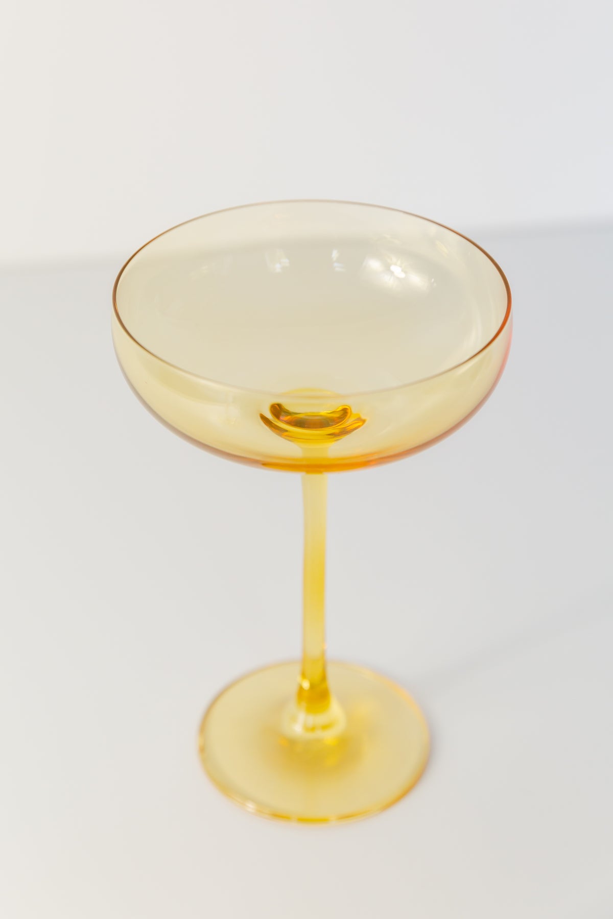 Estelle Colored Champagne Coupe Stemware - Set of 6 {Yellow}