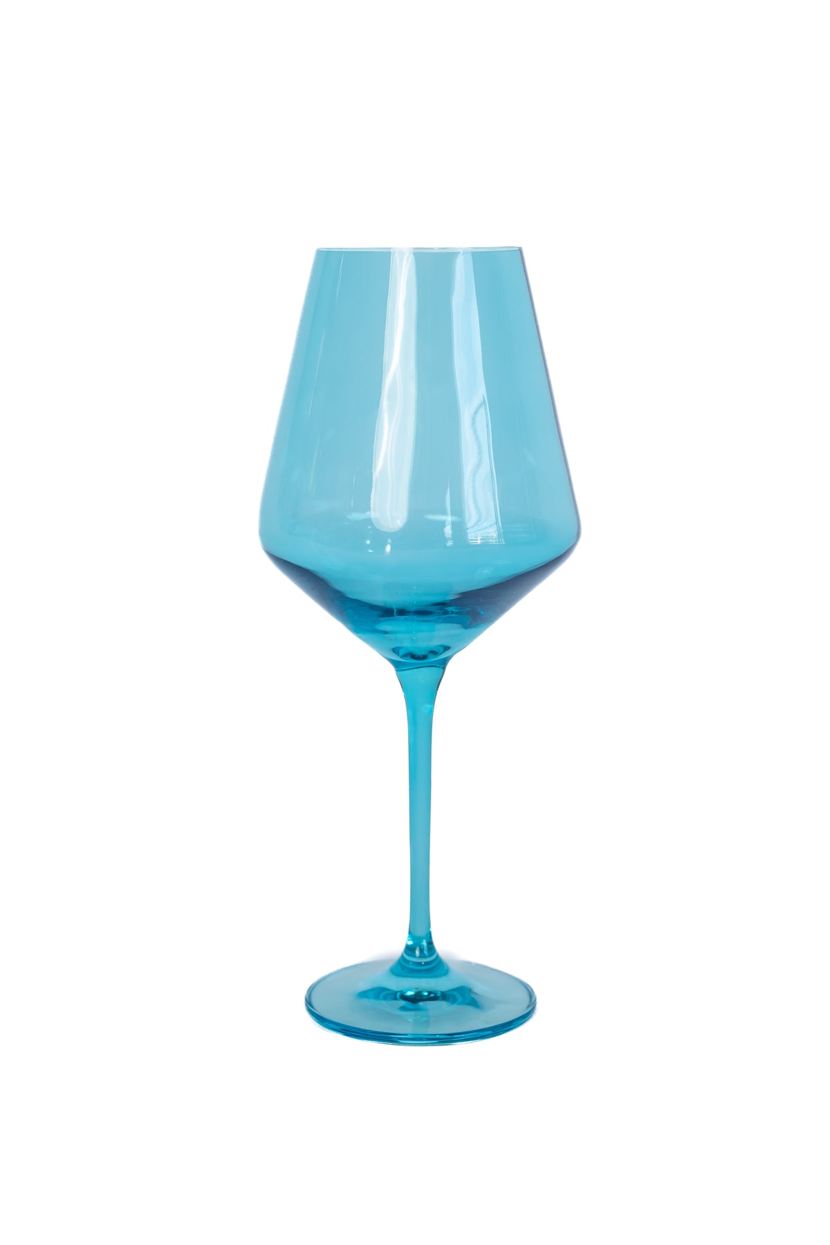 Estelle Colored Wine Stemware - Set of 2 {Ocean Blue}