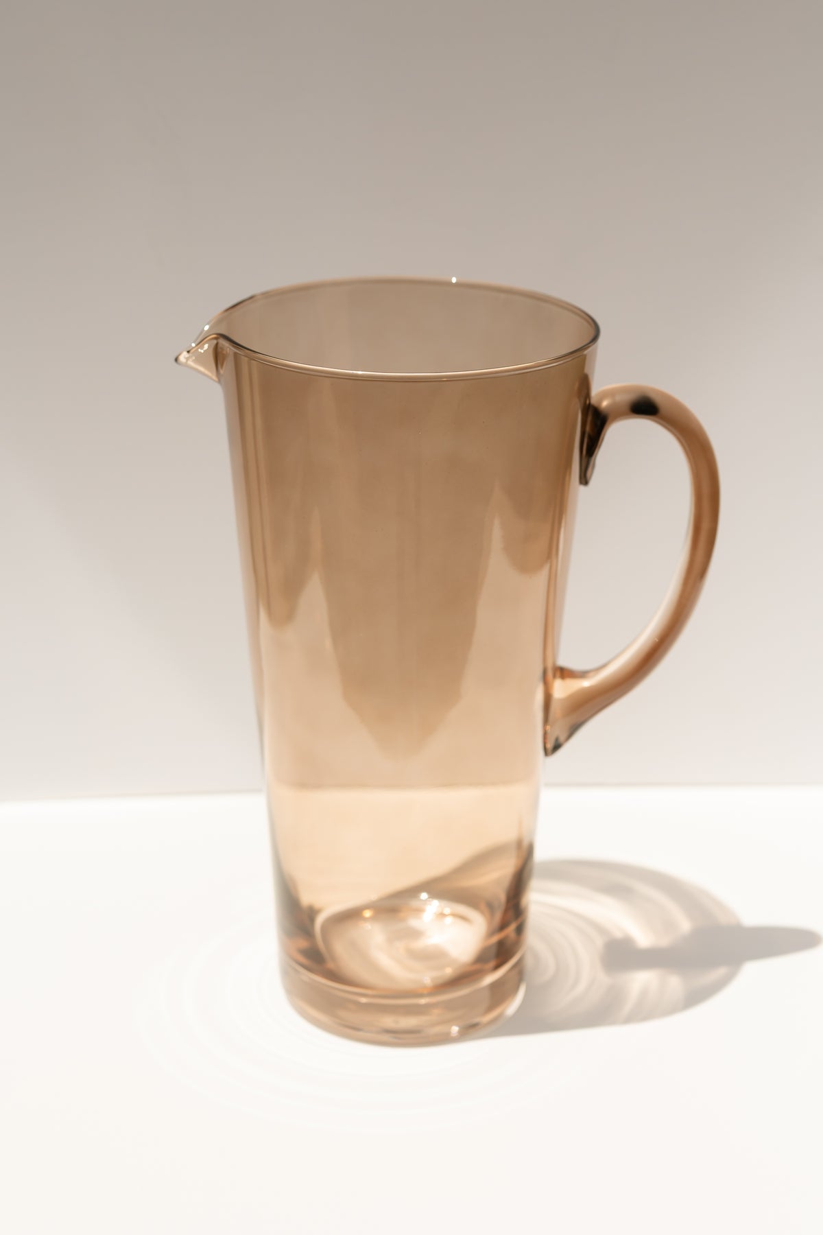 Estelle Colored Drink Pitcher - {Amber Smoke}