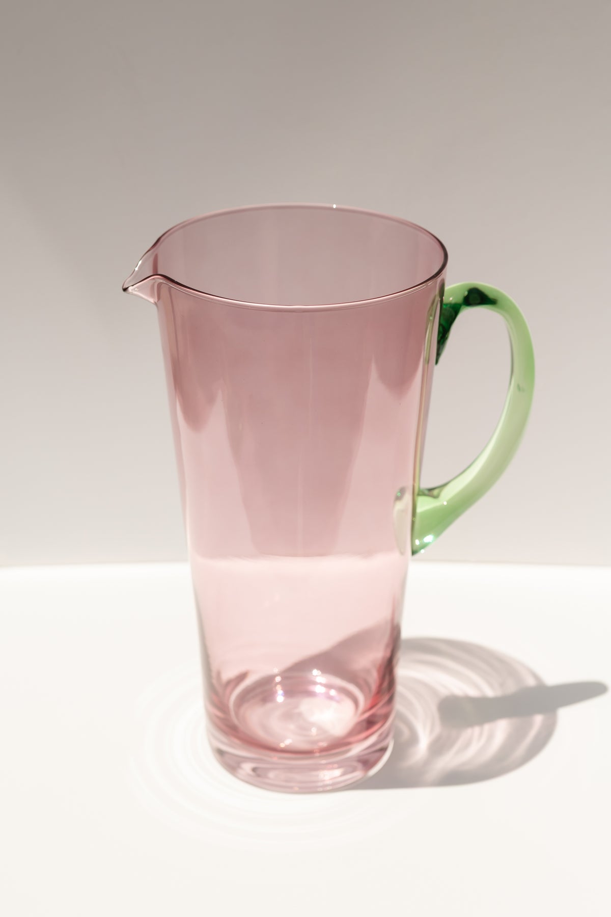 Estelle Colored Drink Pitcher - {Rose + Mint Green}
