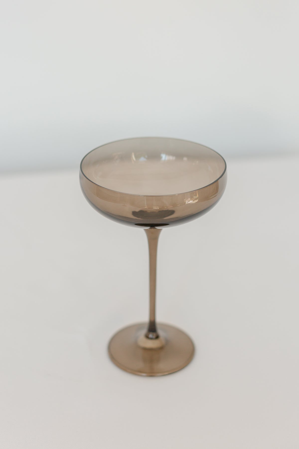 Estelle Colored Champagne Coupe Stemware - Set of 2 {Gray Smoke}