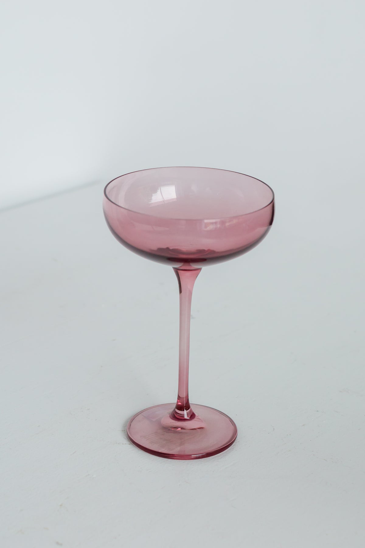 Estelle Colored Champagne Coupe Stemware - Set of 2 {Rose}