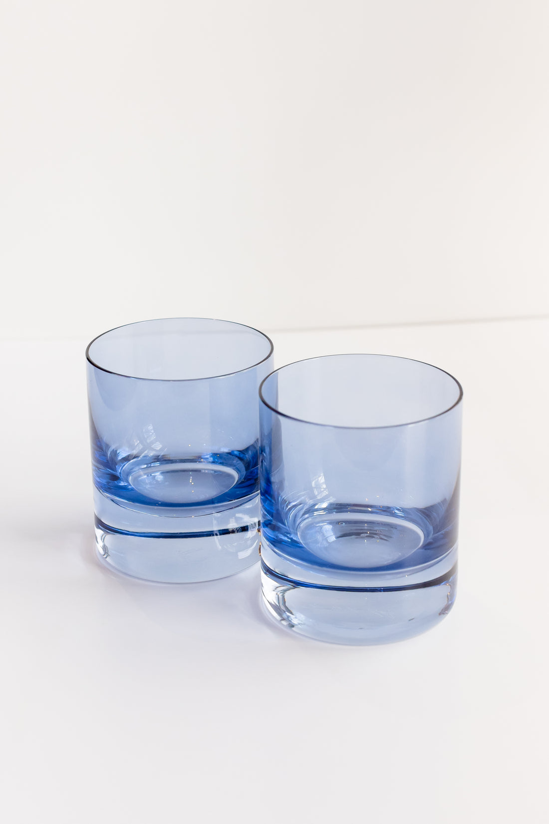 Estelle Colored Rocks Glass - Set of 2 {Cobalt Blue}
