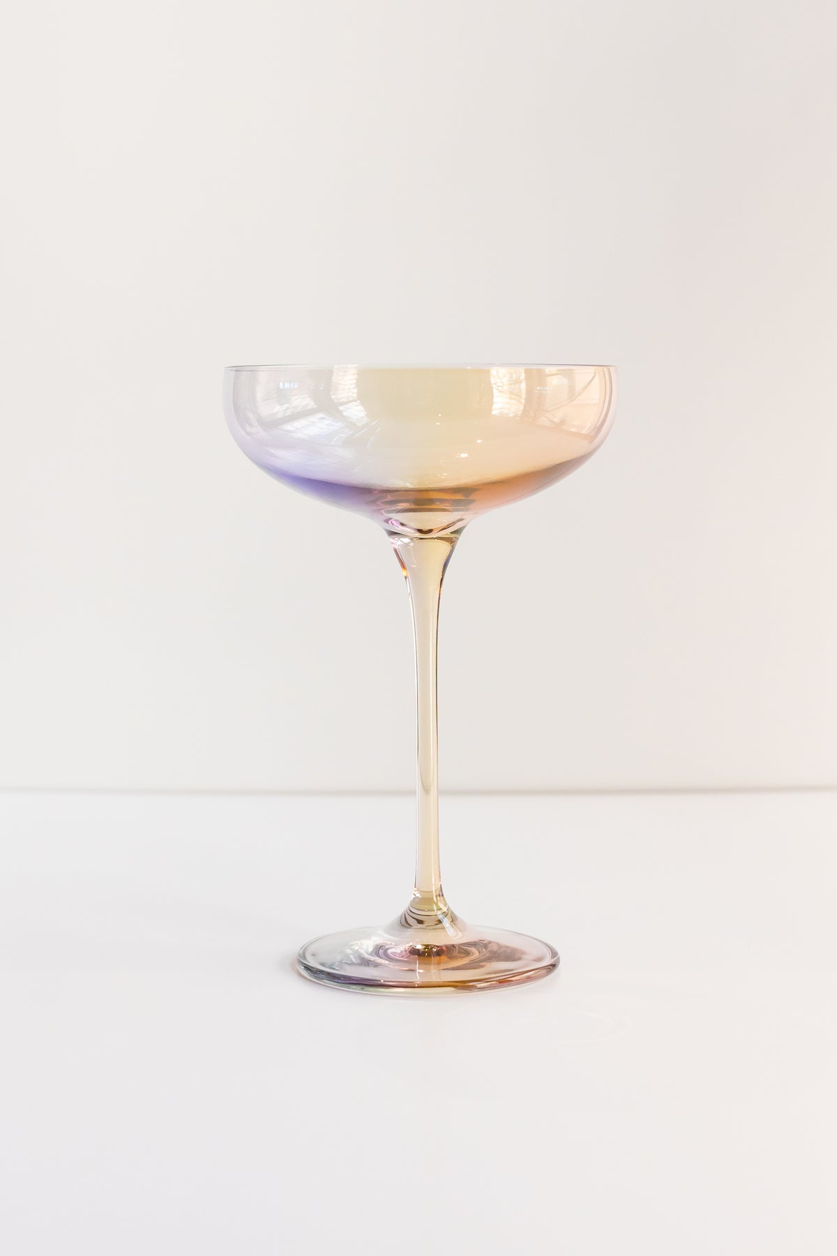 Estelle Colored Champagne Coupe Stemware - Set of 2 {Iridescent}