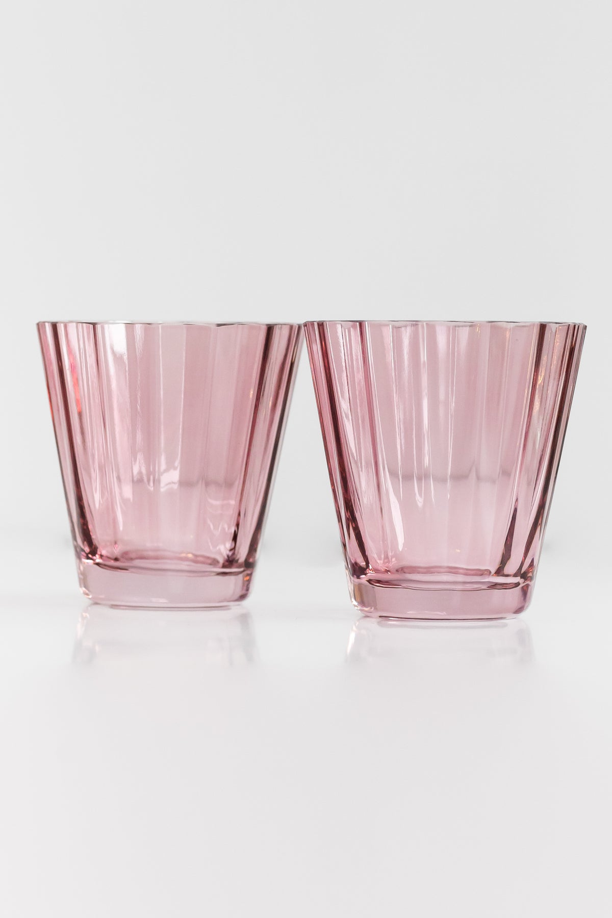 Estelle Colored Sunday Low Balls - Set of 2 {Rose}