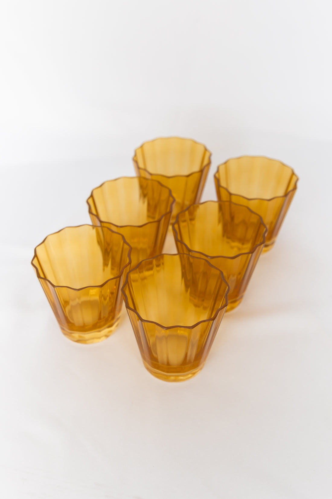 Estelle Colored Sunday Low Balls - Set of 6 {Butterscotch}