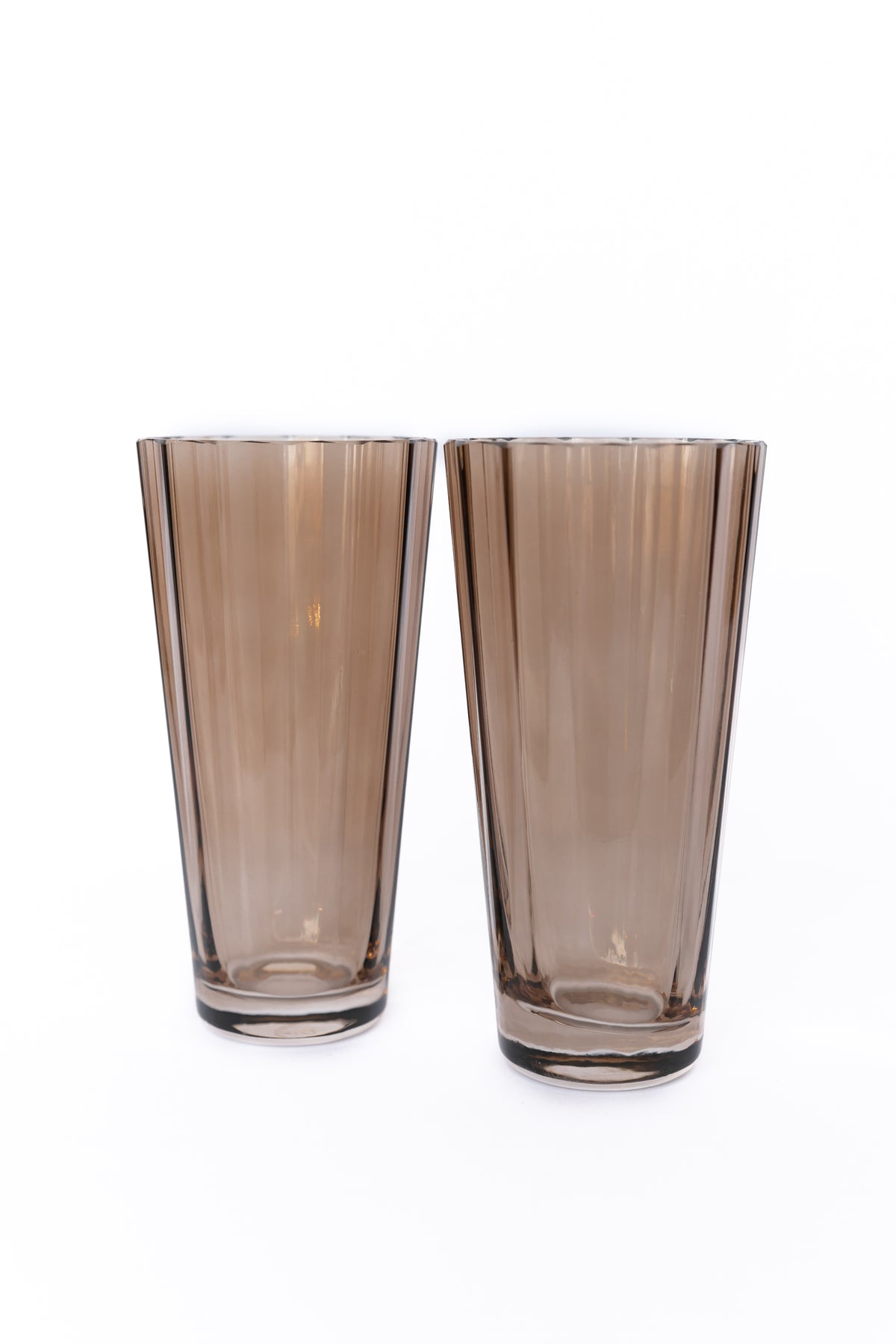 Estelle Colored Sunday High Balls - Set of 2 {Mocha Mousse (Our Amber Smoke)}