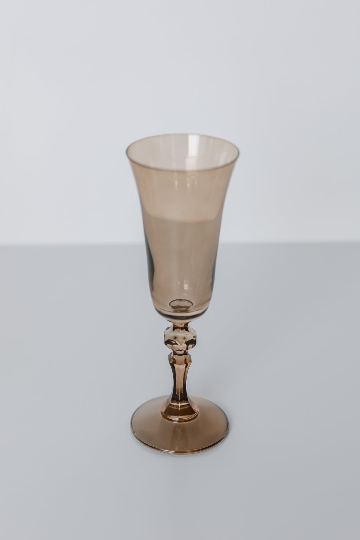 Estelle Colored Regal Flute - Set of 2 {Mocha Mousse (Our Amber Smoke)}