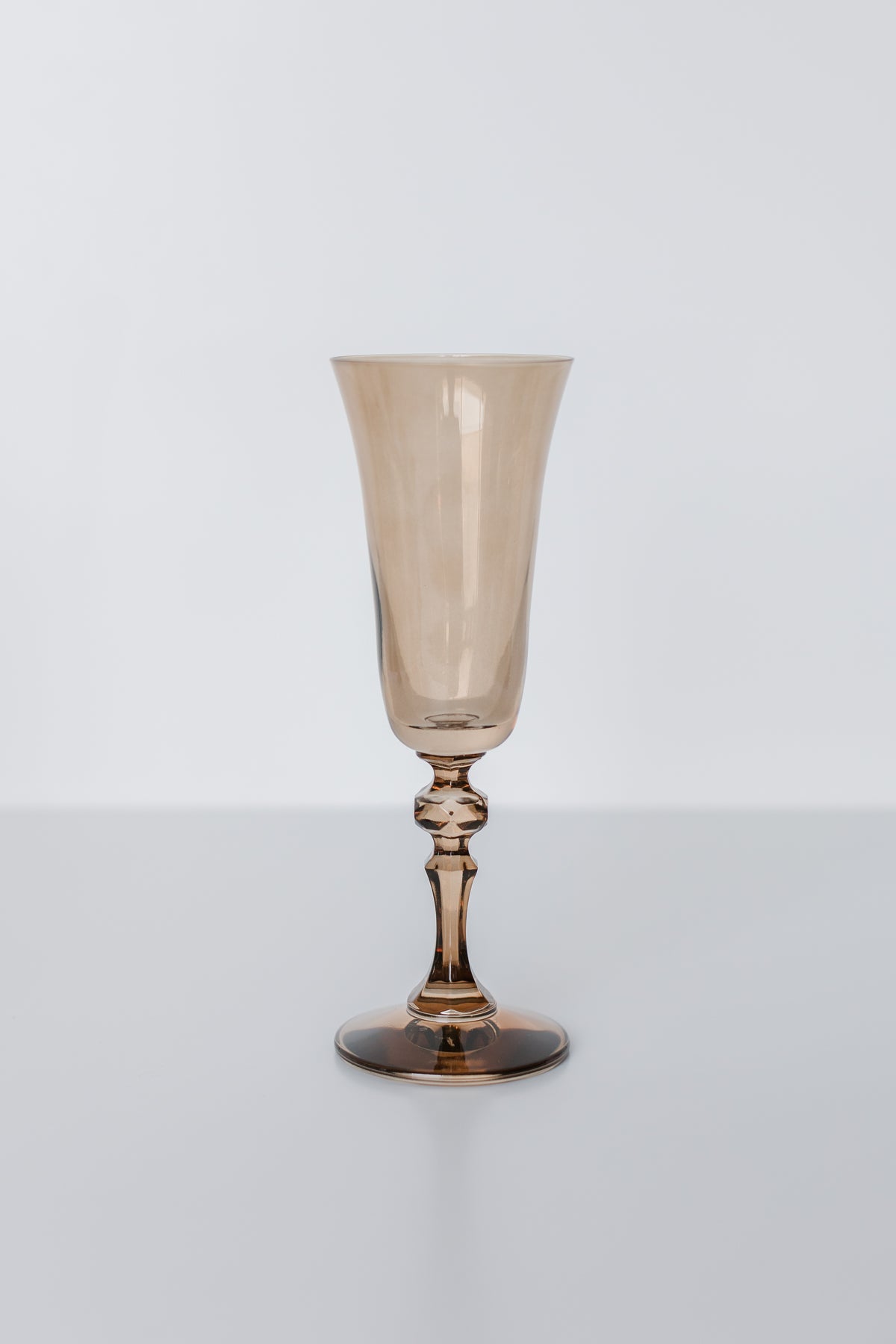 Estelle Colored Regal Flute - Set of 2 {Mocha Mousse (Our Amber Smoke)}