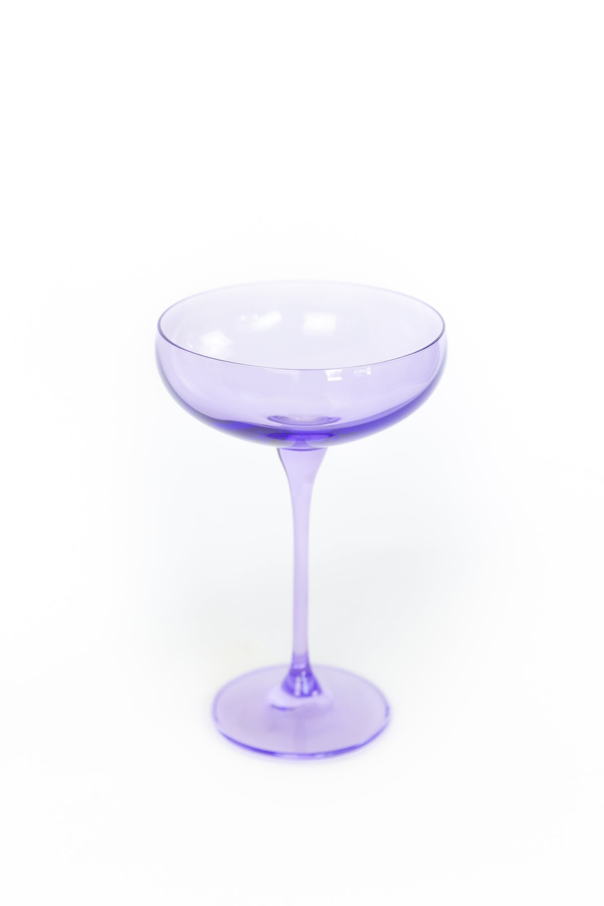 Estelle Colored Champagne Coupe Stemware - Set of 2 {Lavender}
