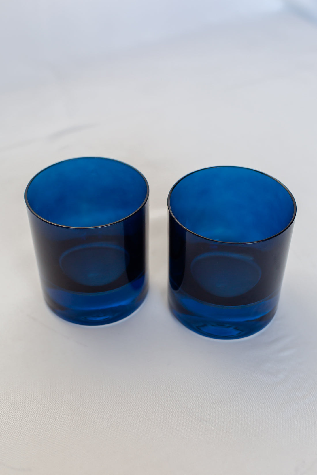Estelle Colored Rocks Glass - Set of 2 {Midnight Blue}