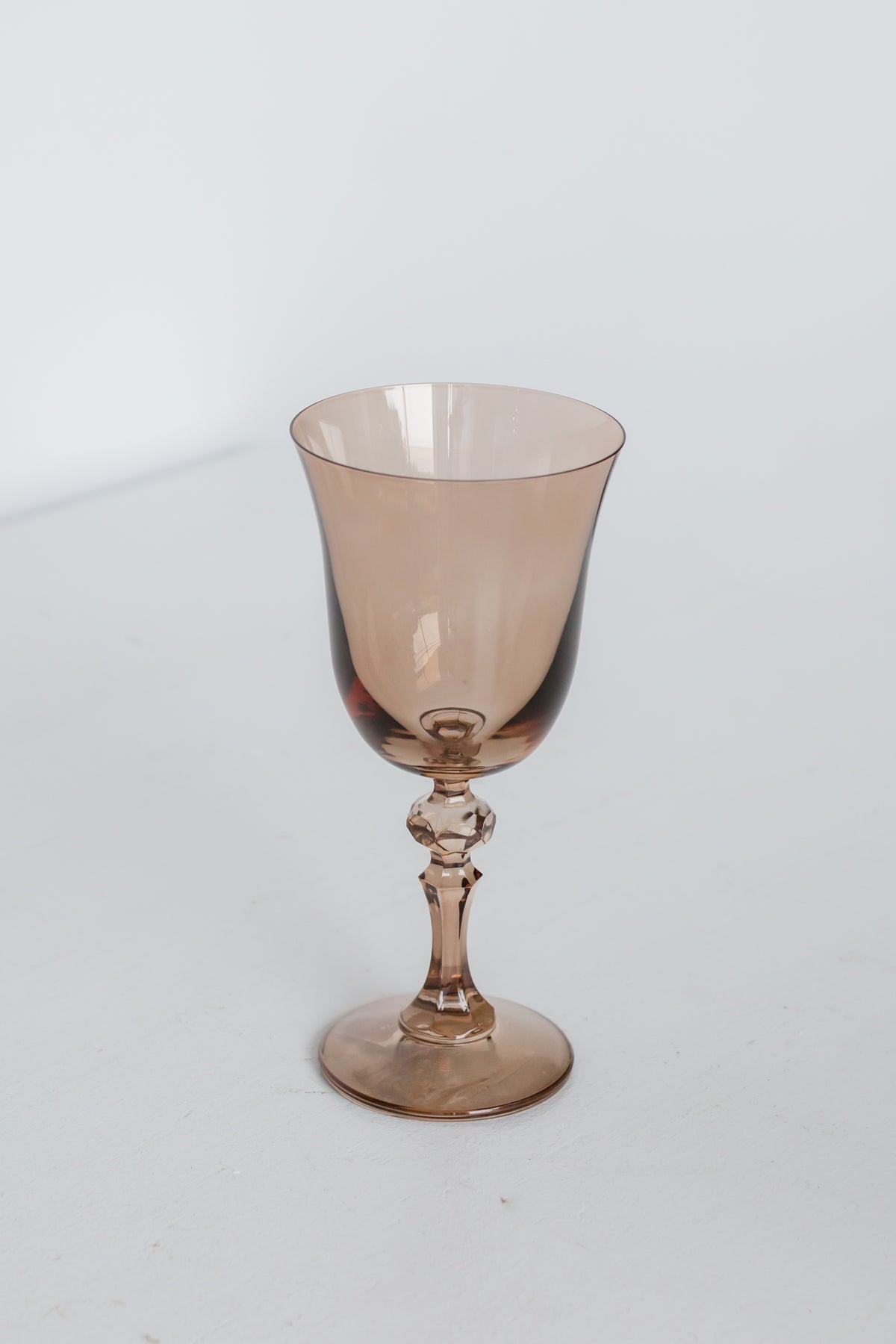 Estelle Colored Regal Goblet - Set of 2 {Mocha Mousse (Our Amber Smoke)}