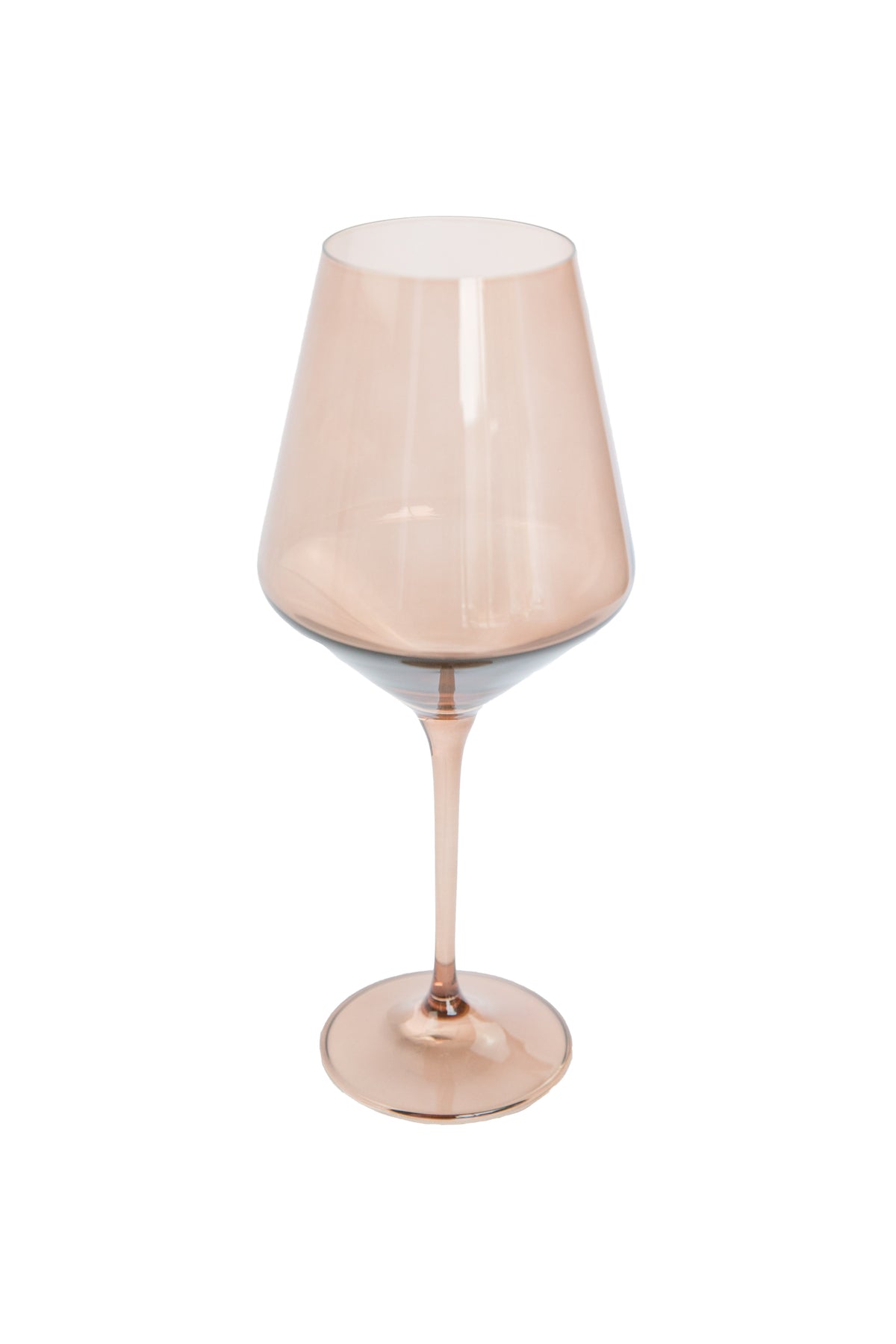 Estelle Colored Wine Stemware - Set of 2 {Mocha Mousse (Our Amber Smoke)}