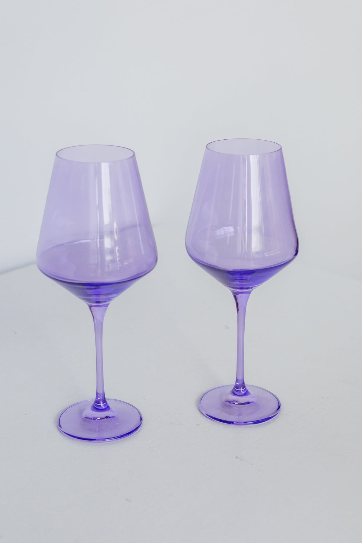 Estelle Colored Wine Stemware - Set of 2 {Lavender}