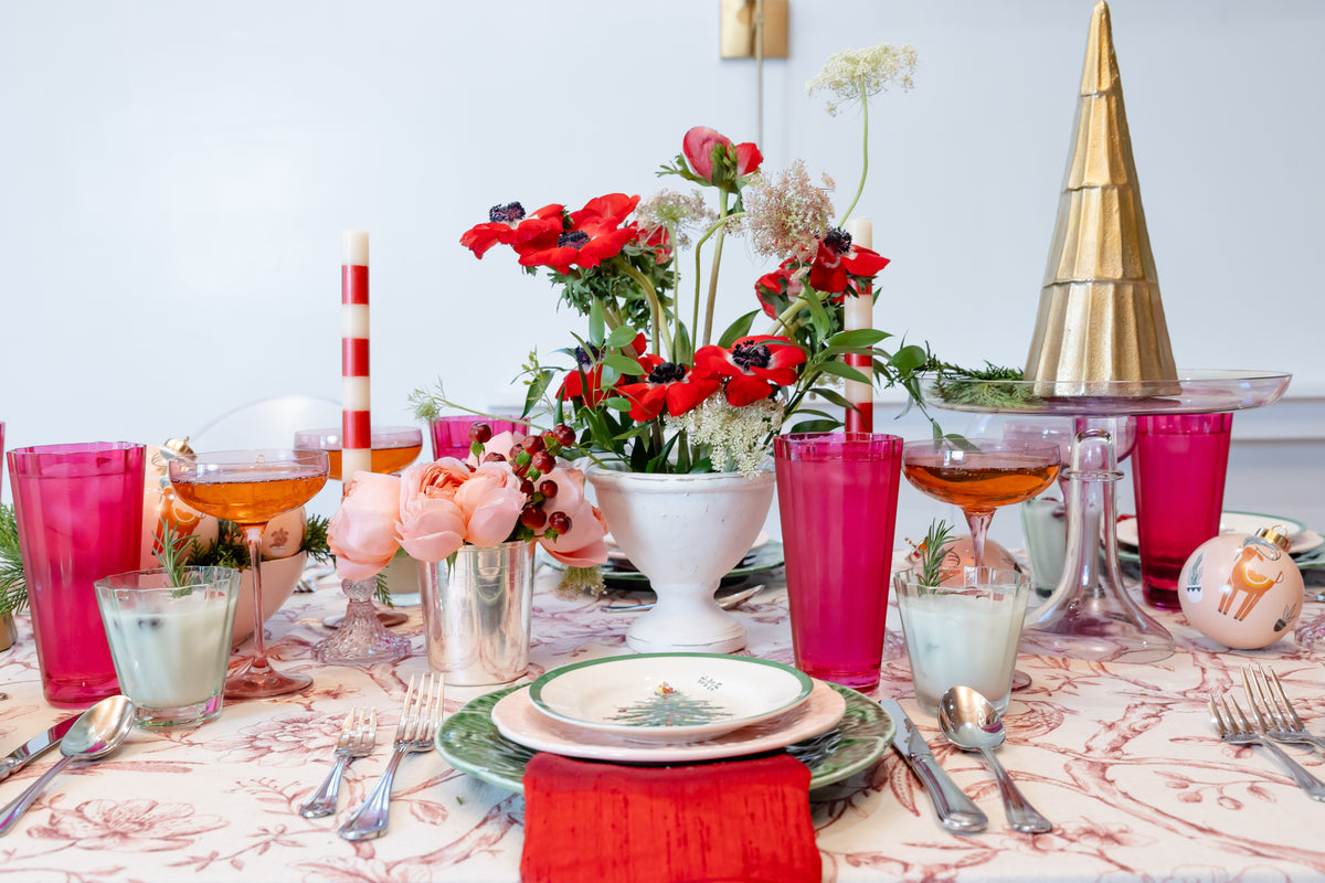 Pink hues meet holiday cheer!
