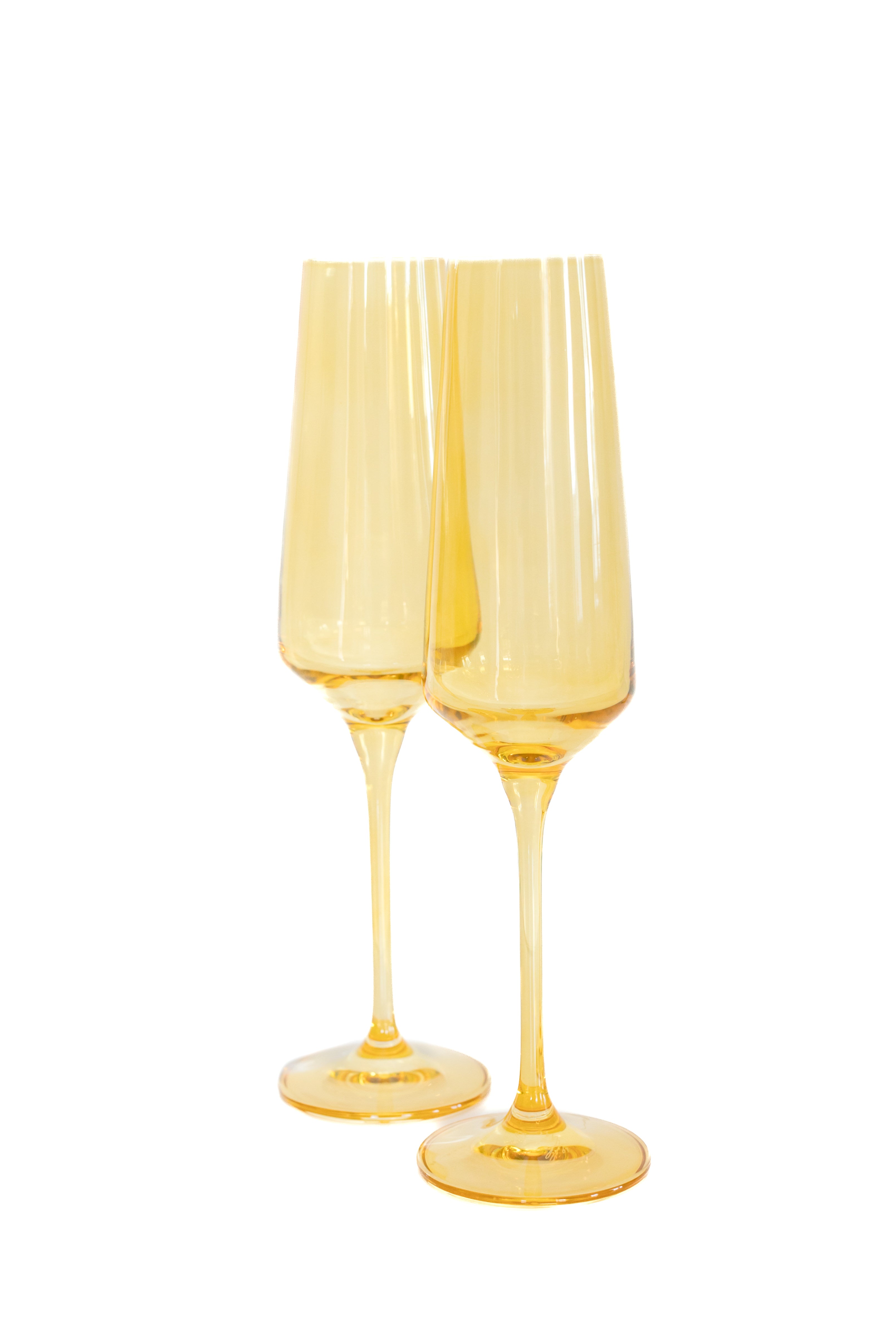 Estelle Colored Champagne Flute - Set of 2 {Yellow}