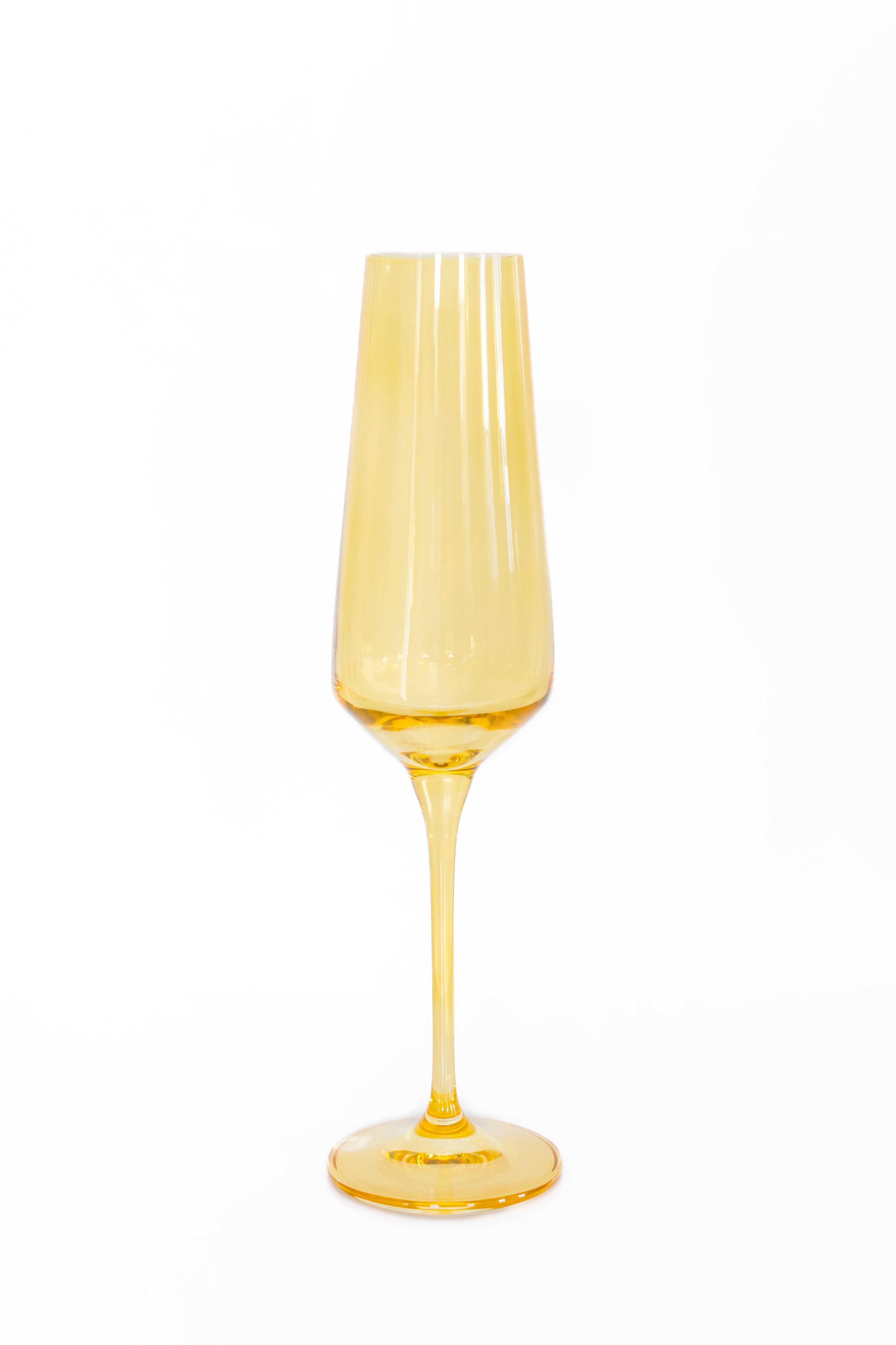 Estelle Colored Champagne Flute - Set of 2 {Yellow}