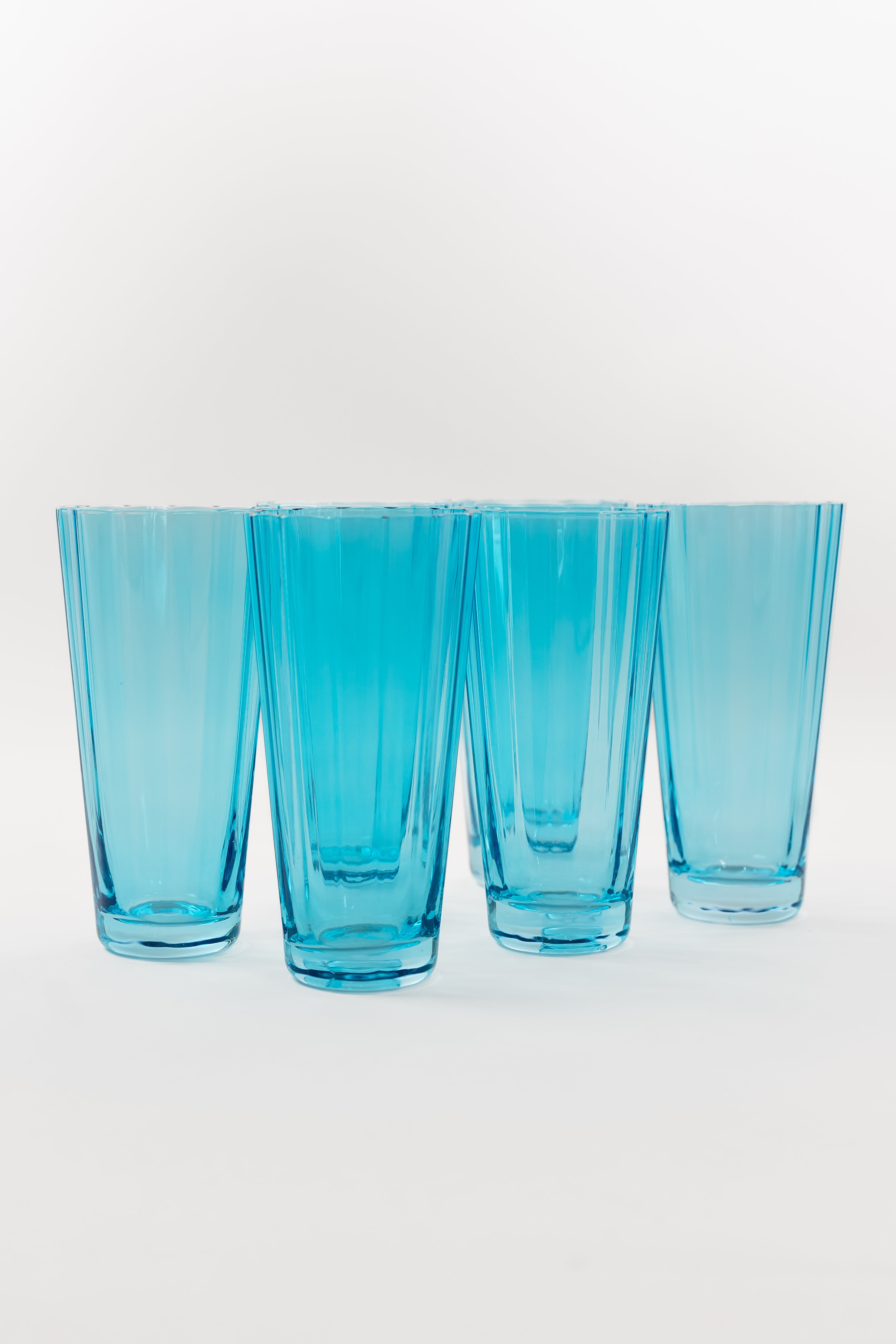 Estelle Colored Sunday High Balls - Set of 6 {Ocean Blue}