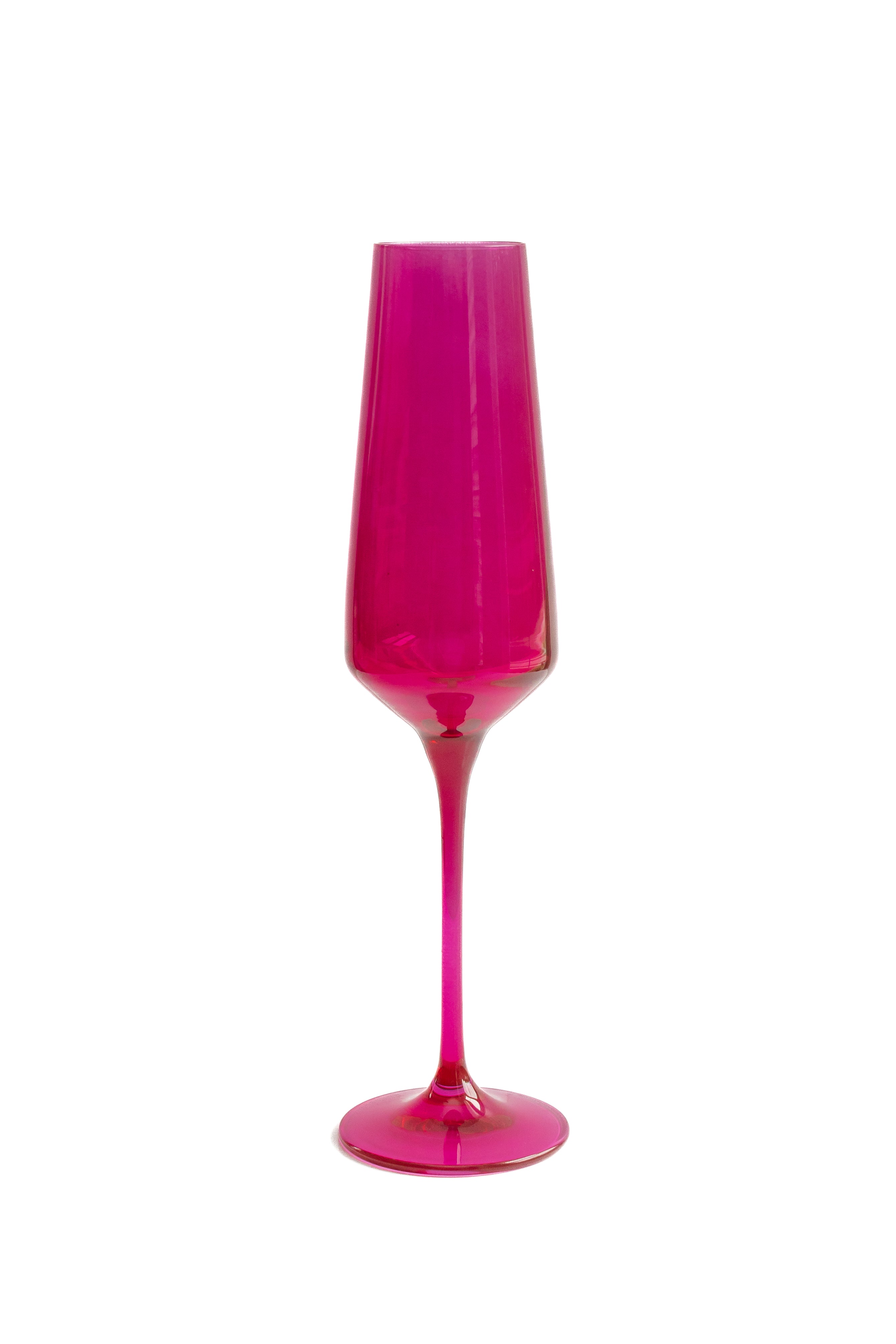 Estelle Colored Champagne Flute - Set of 2 {Viva Magenta (Our Fuchsia)}