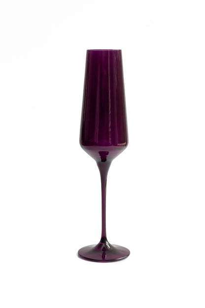 Estelle Colored Champagne Flute - Set of 2 {Amethyst}