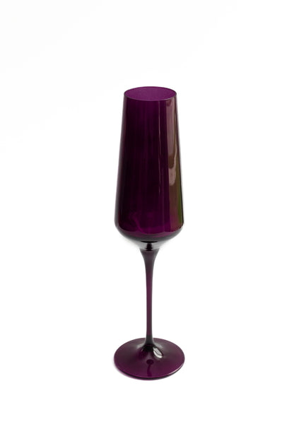 Estelle Colored Champagne Flute - Set of 2 {Amethyst}