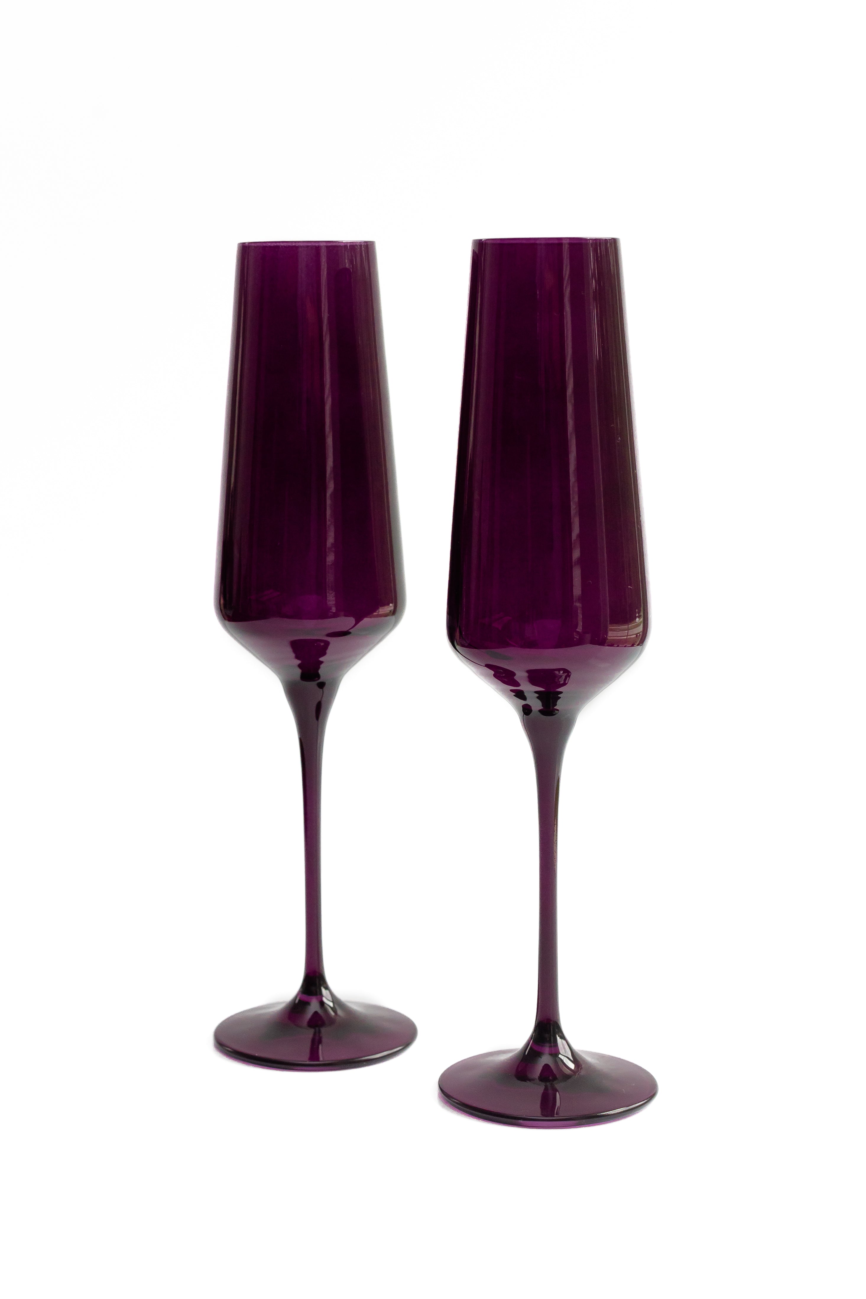 Estelle Colored Champagne Flute - Set of 2 {Amethyst}