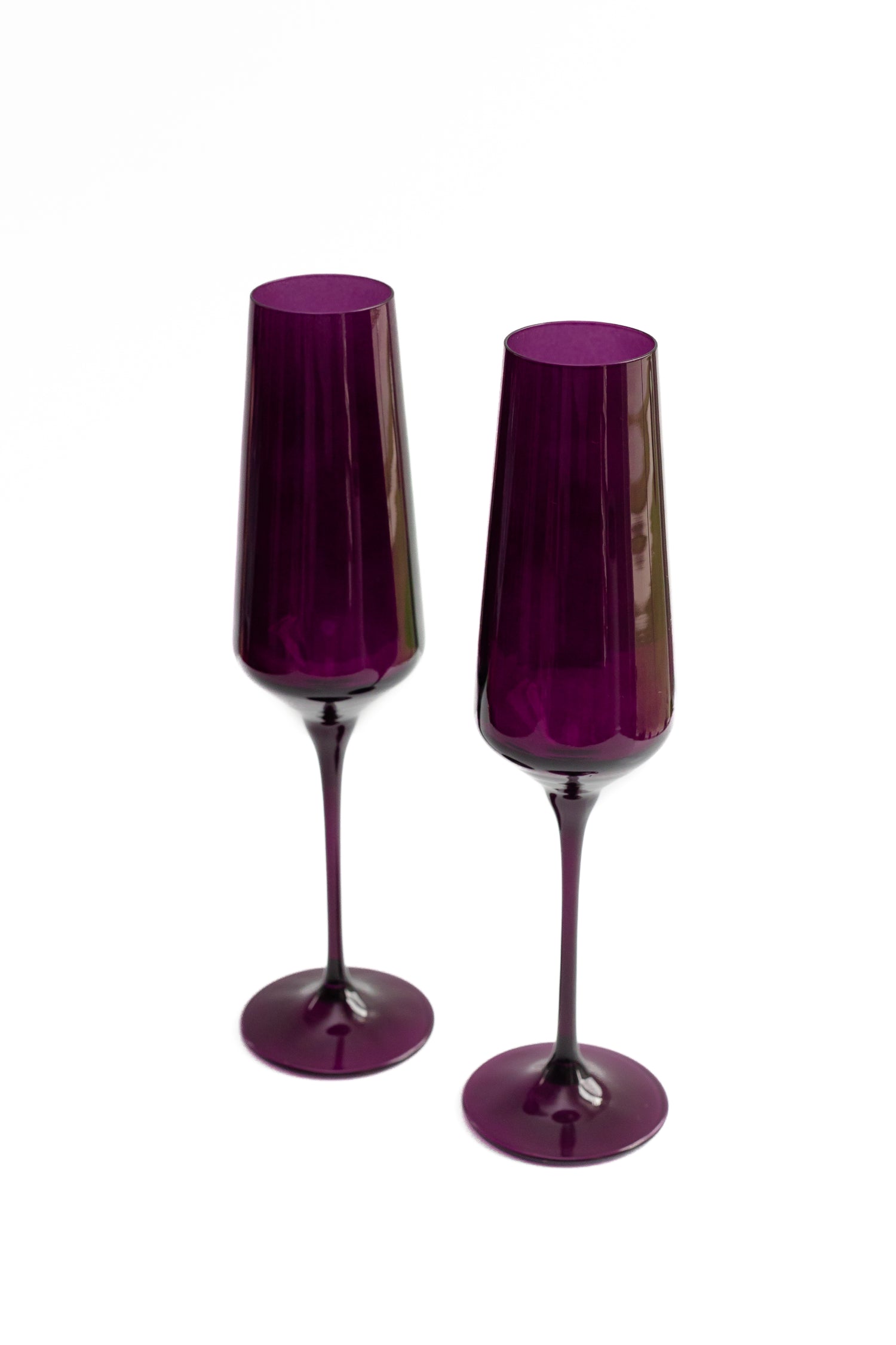 Estelle Colored Champagne Flute - Set of 2 {Amethyst}