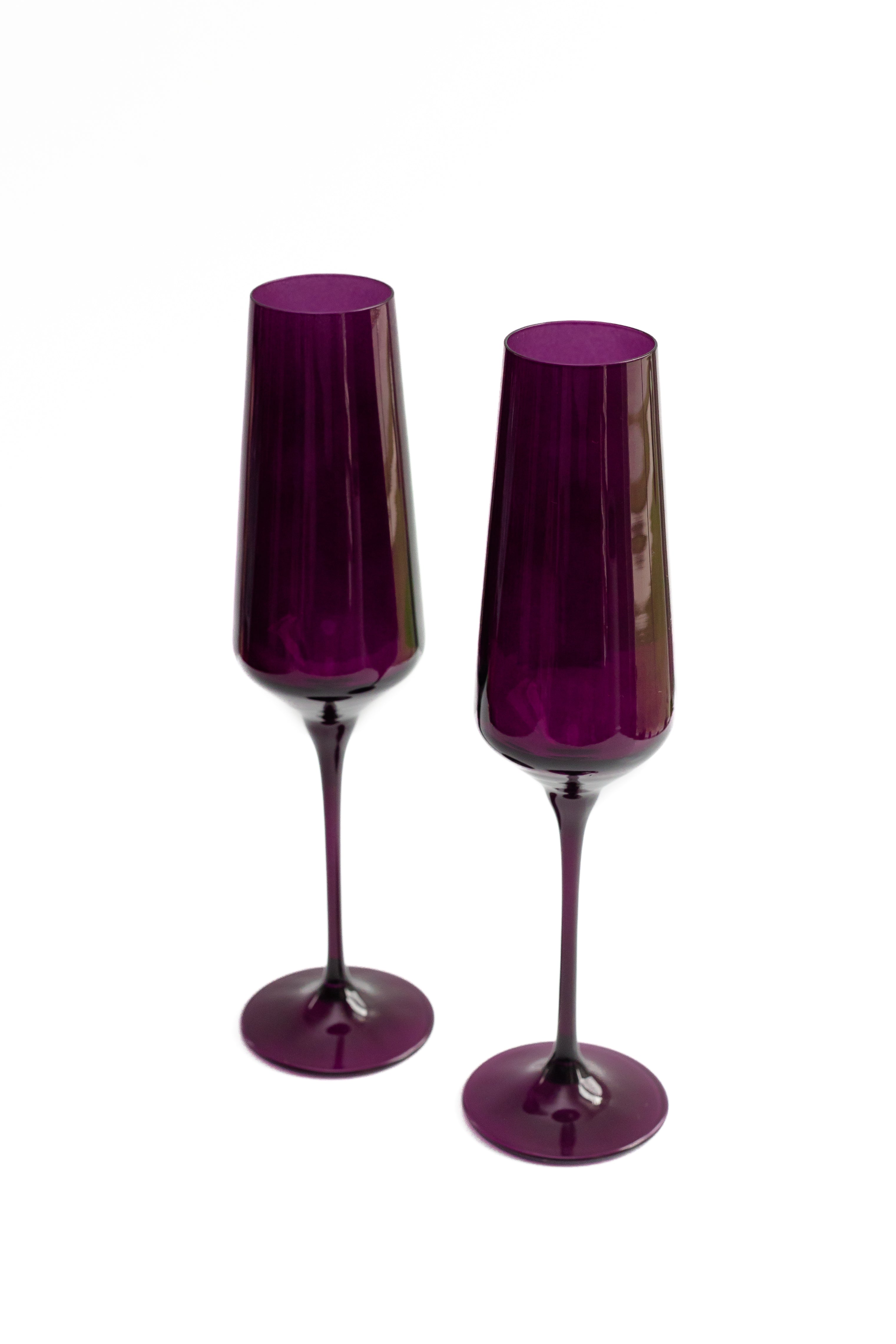 Estelle Colored Champagne Flute - Set of 2 {Amethyst}