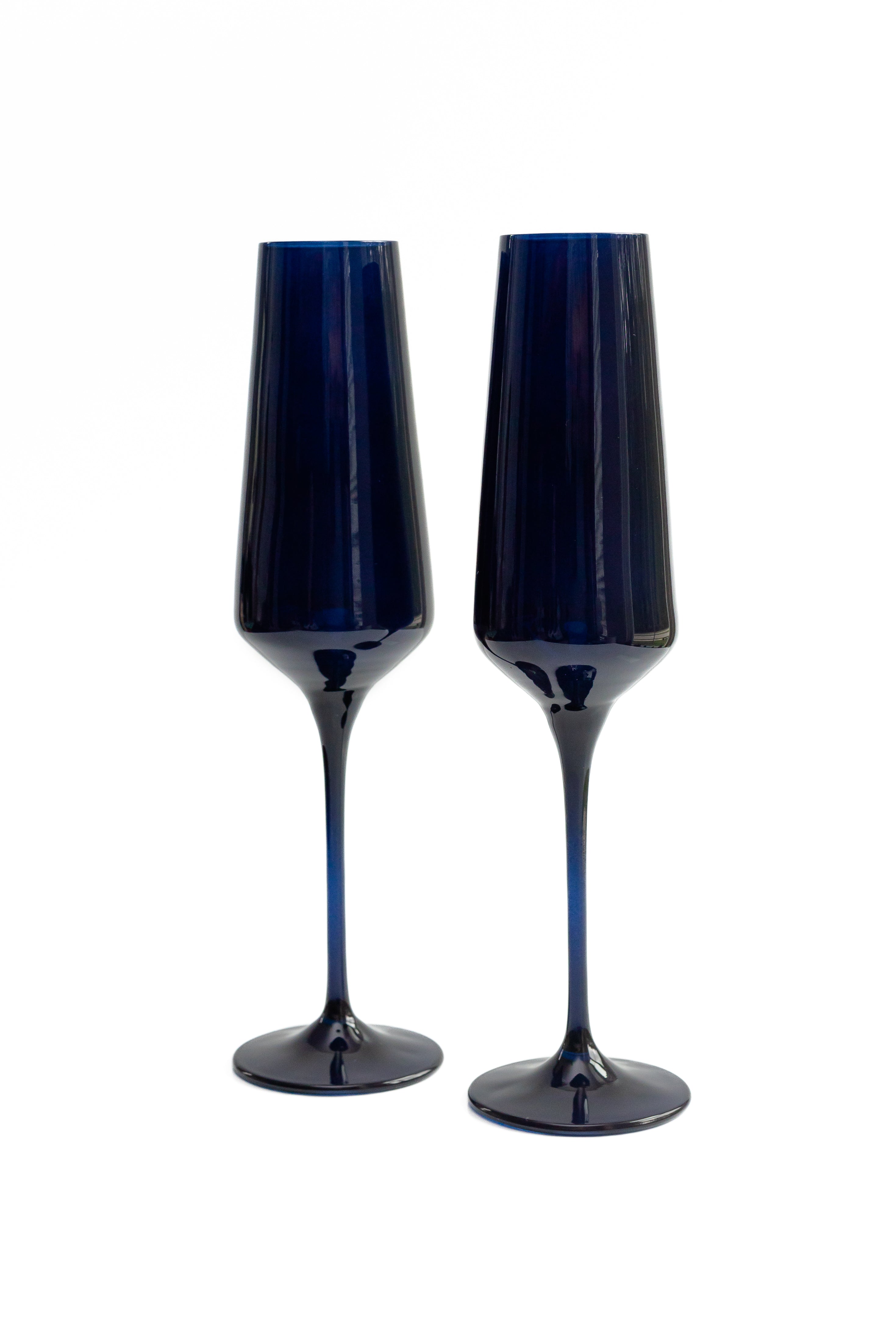 Estelle Colored Champagne Flute - Set of 2 {Midnight Blue}