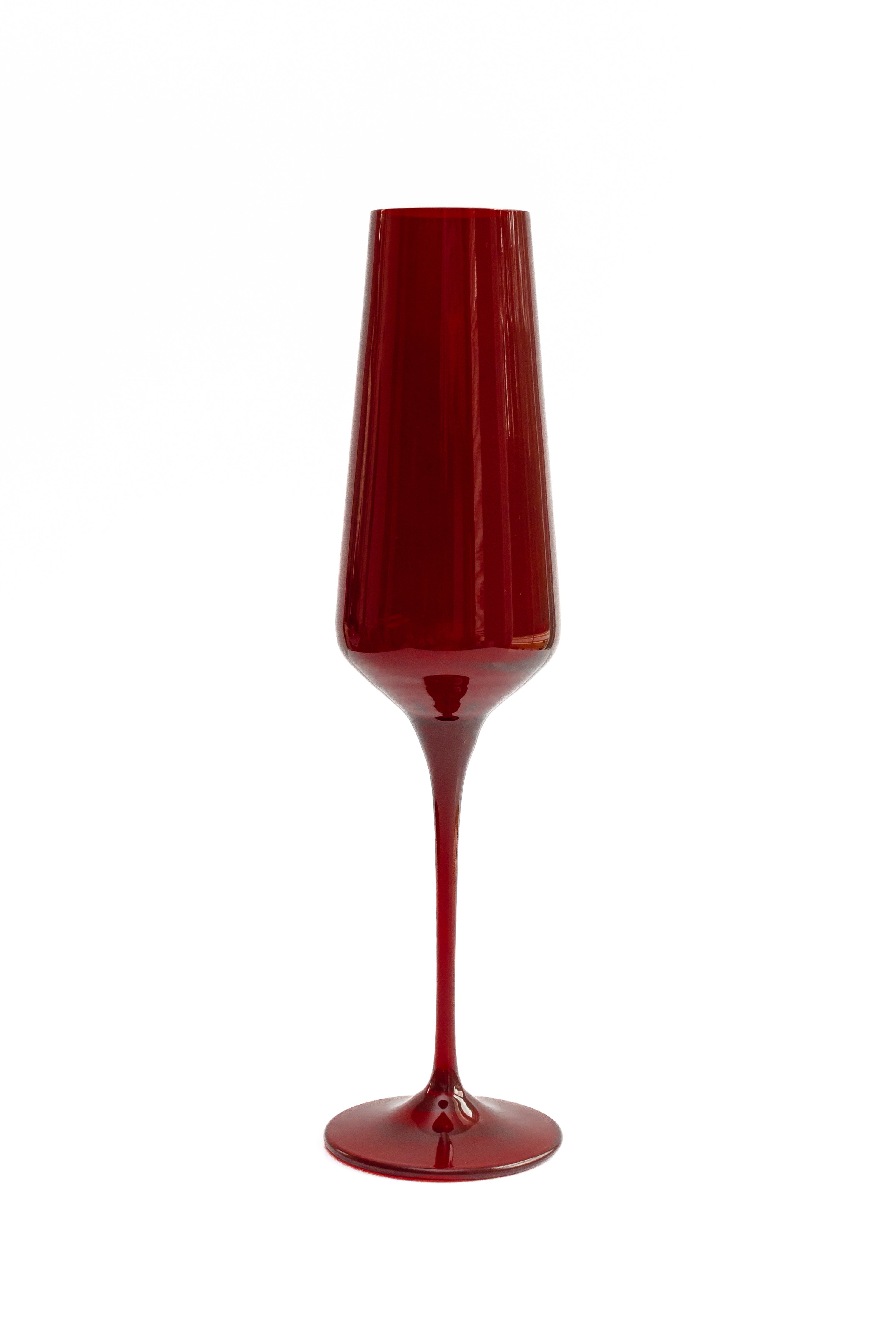 Estelle Colored Champagne Flute - Set of 2 {Red}