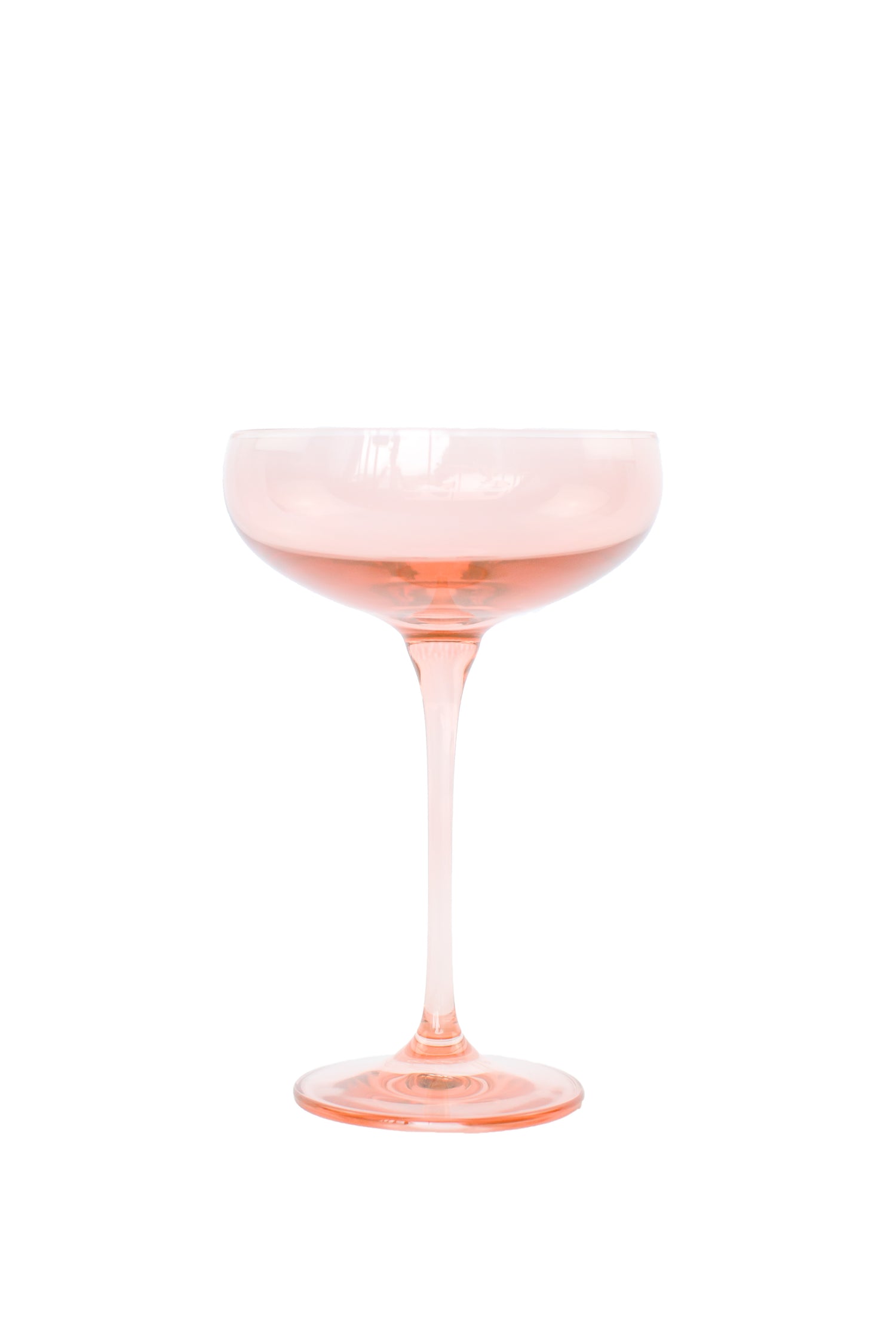 Estelle Colored Champagne Coupe Stemware - Set of 2 {Blush Pink}