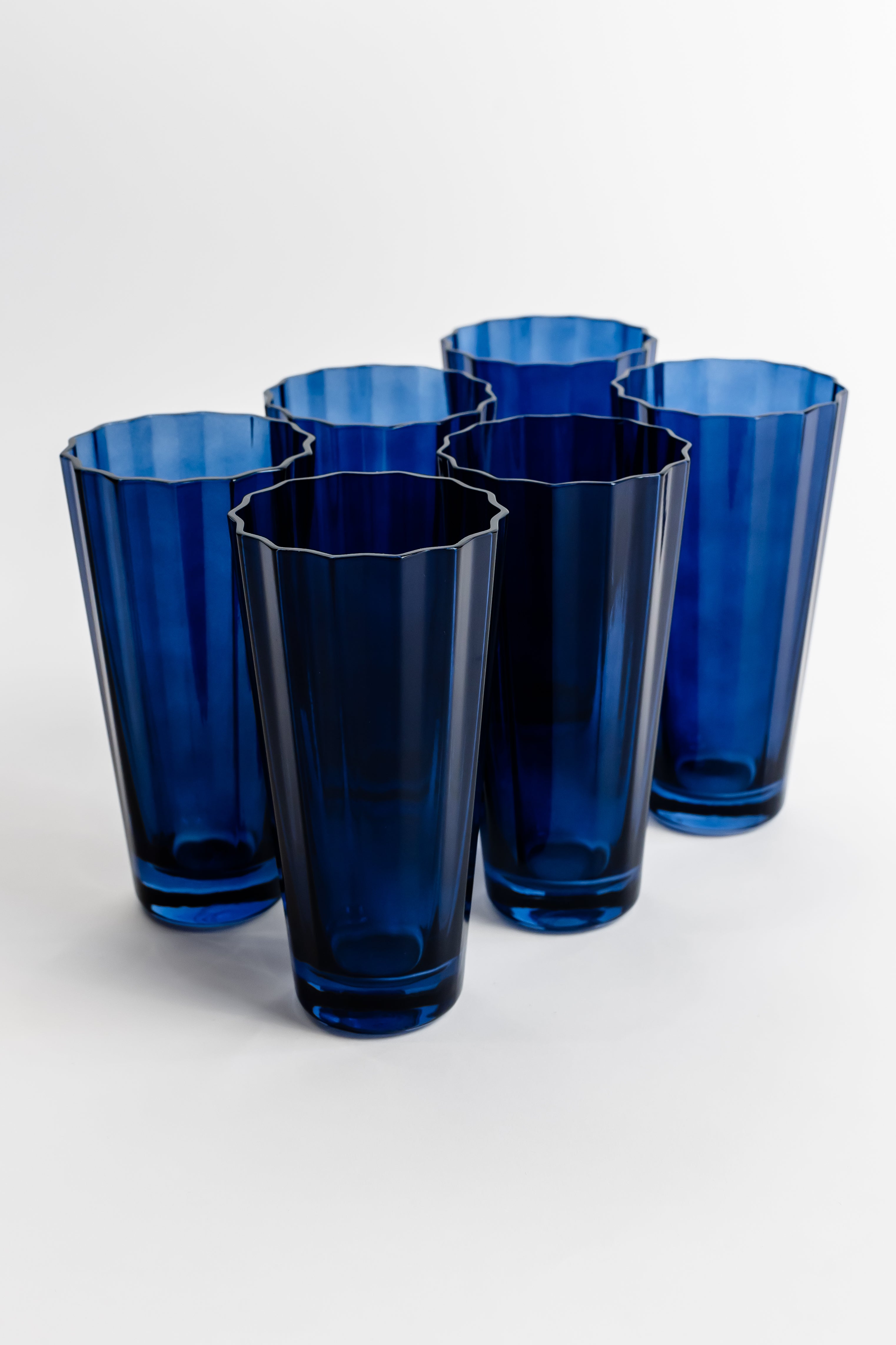 Estelle Colored Sunday High Balls - Set of 6 {Midnight Blue}