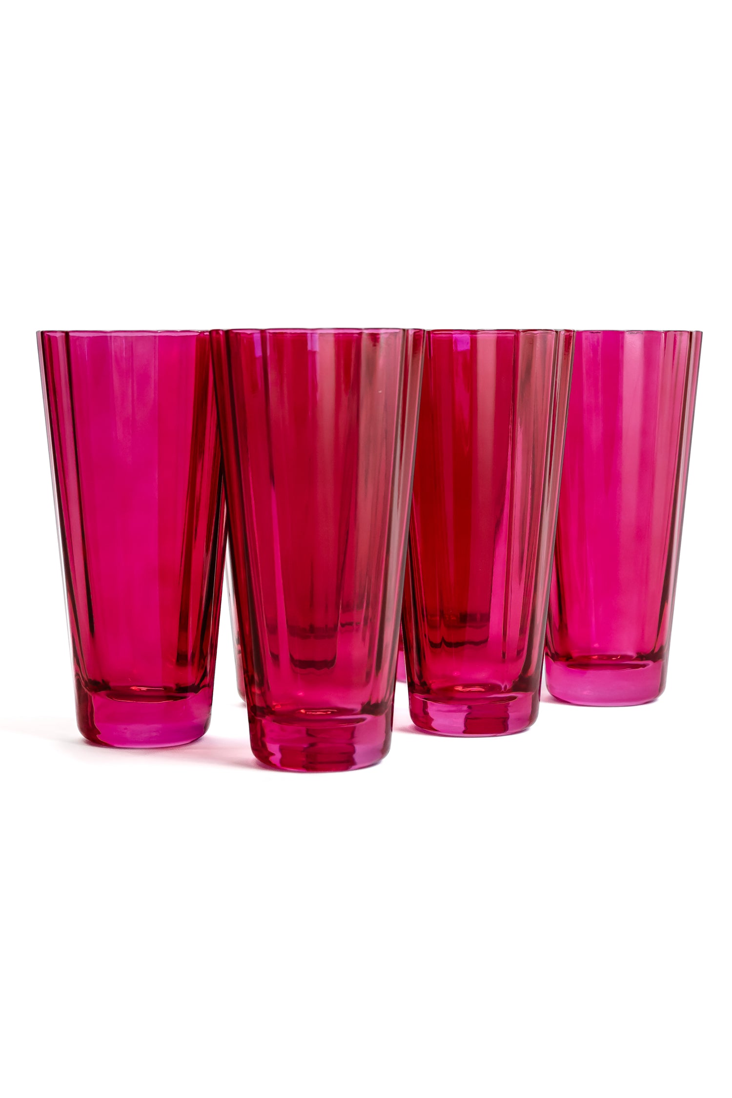 Estelle Colored Sunday High Balls - Set of 6 {Fuchsia}