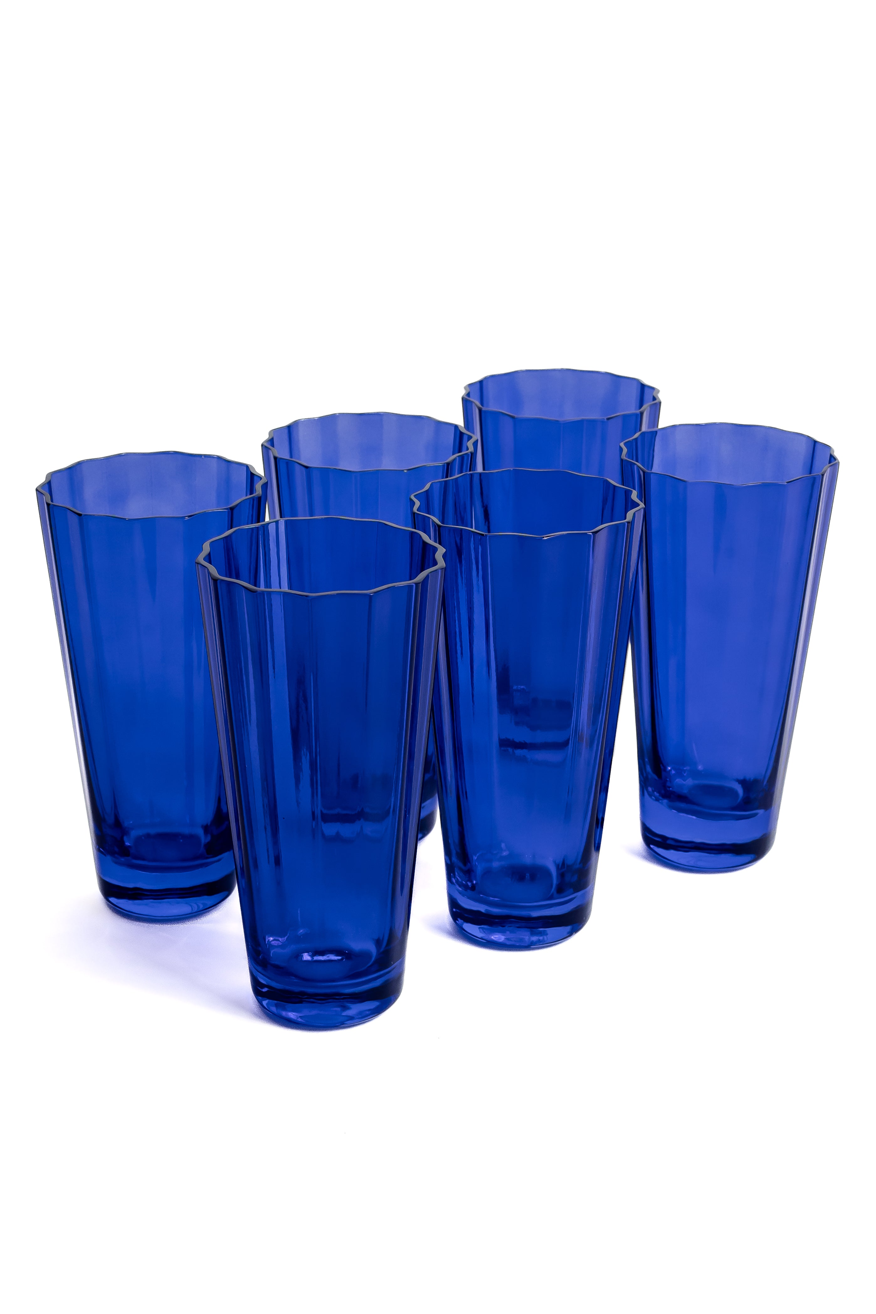 Estelle Colored Sunday High Balls - Set of 6 {Royal Blue}