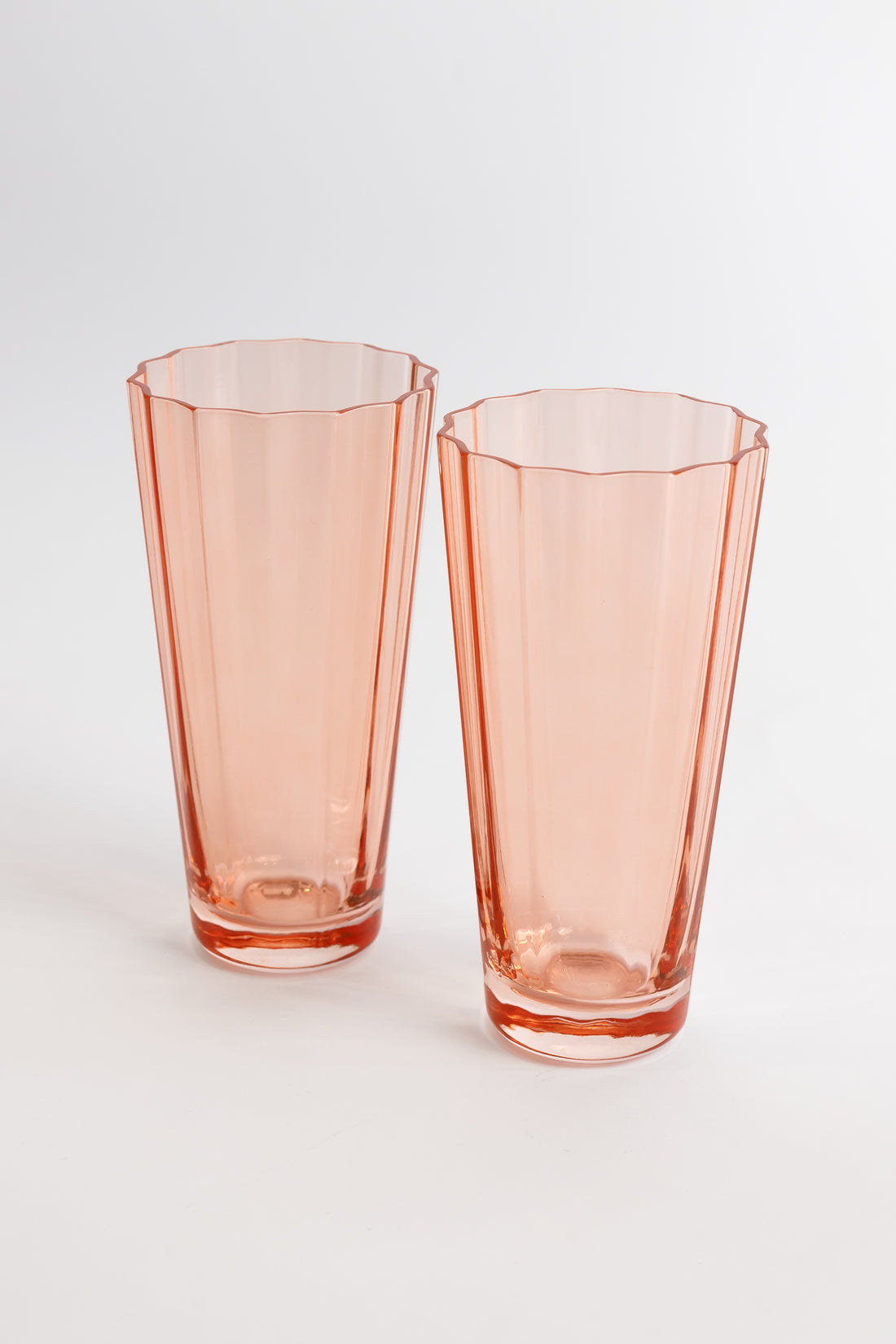 Estelle Colored Sunday High Balls - Set of 2- Peach Fuzz {Our Coral Peach Pink}