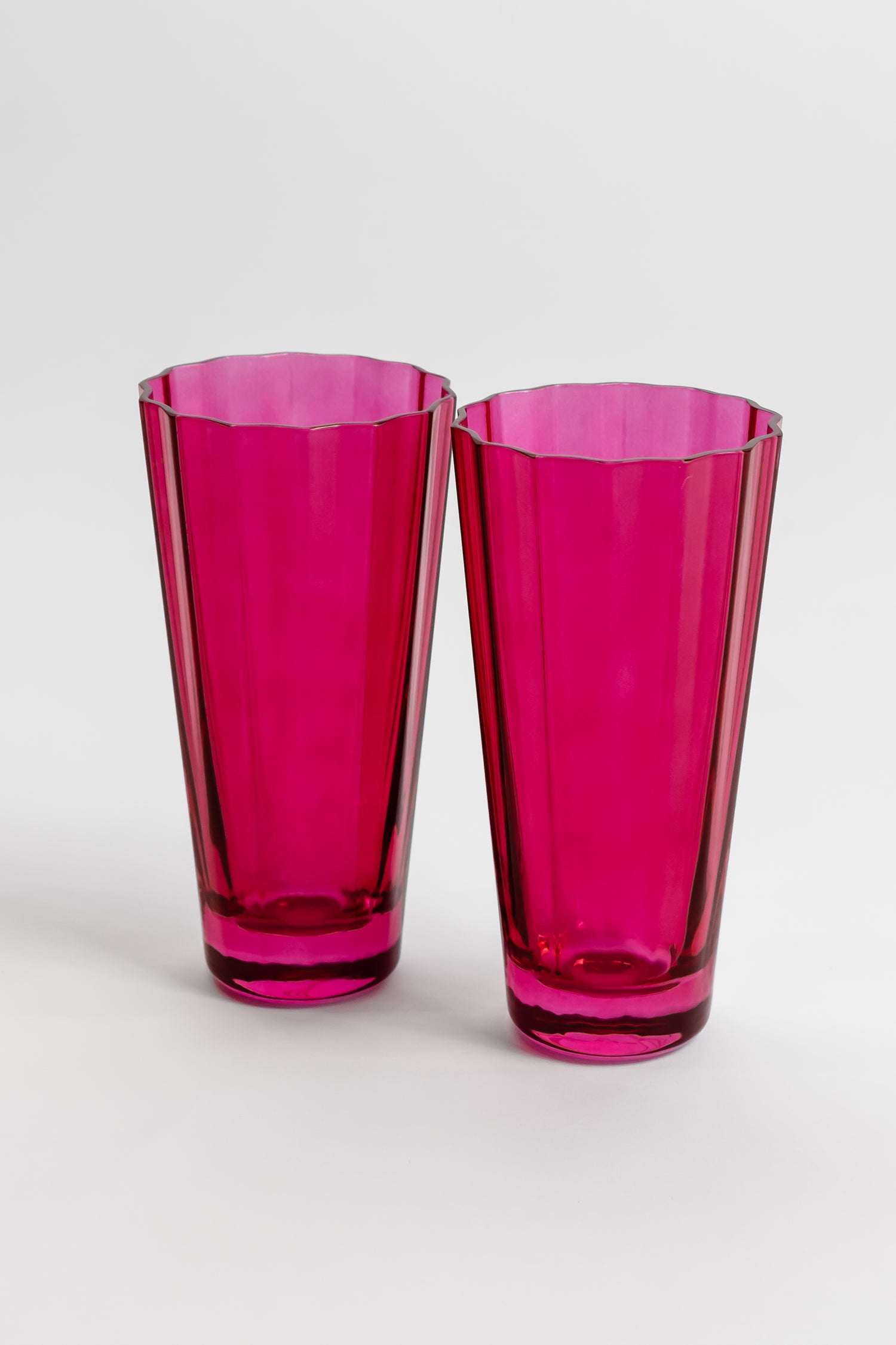 Estelle Colored Sunday High Balls - Set of 2 {Fuchsia}