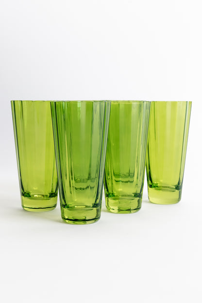 Estelle Colored Sunday High Balls - Set of 6 {Forest Green}