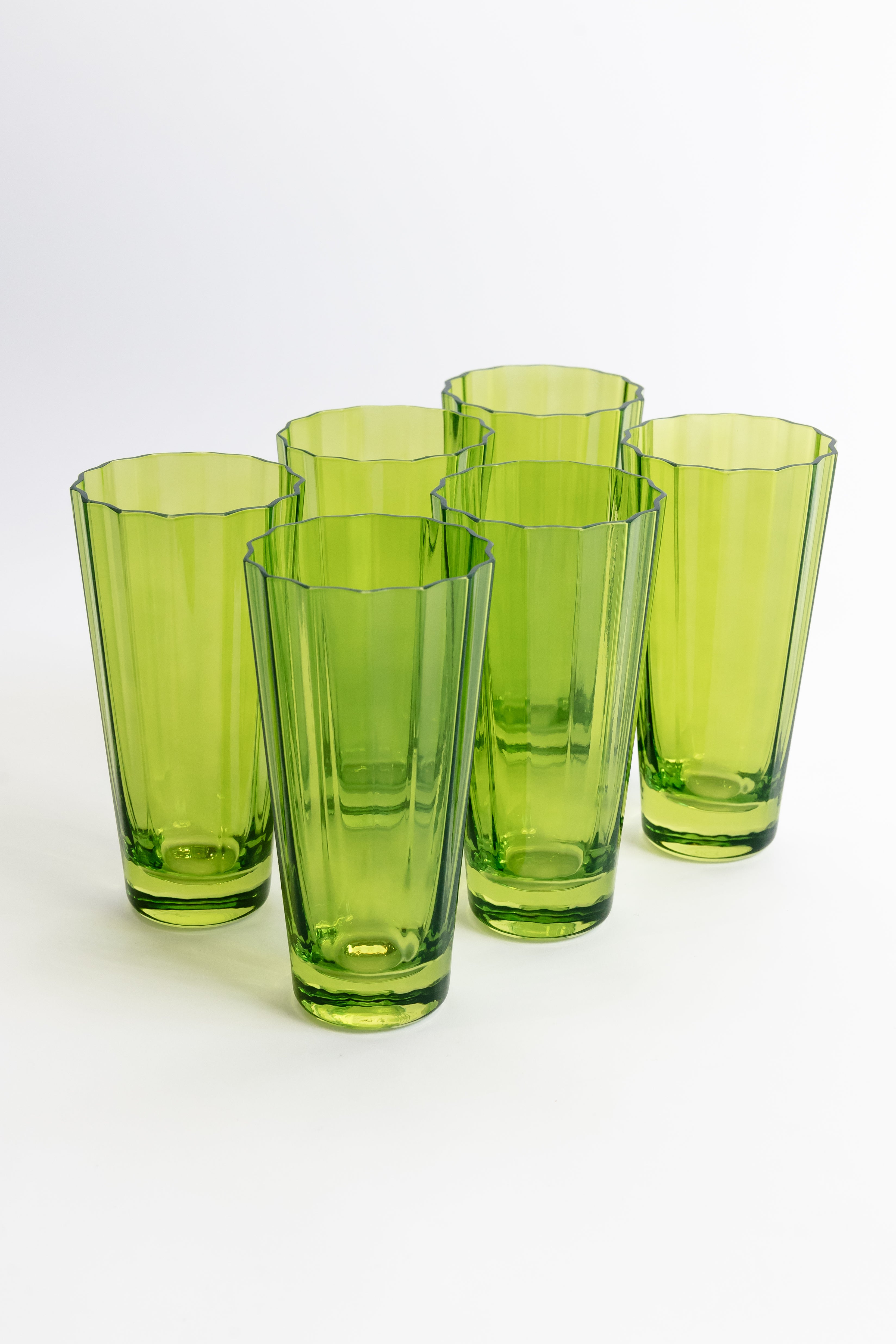 Estelle Colored Sunday High Balls - Set of 6 {Forest Green}