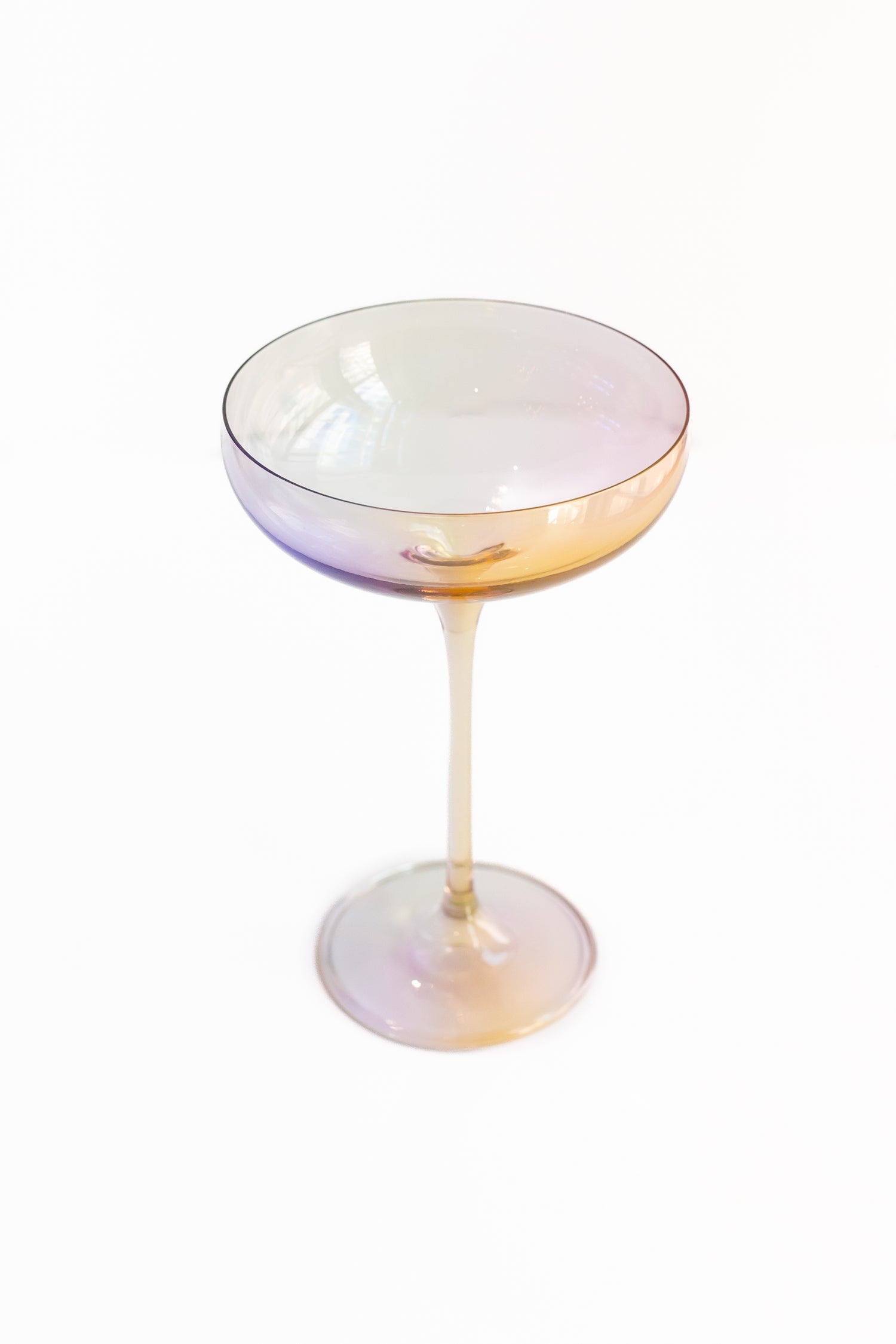 Estelle Colored Champagne Coupe Stemware - Set of 2 {Iridescent}