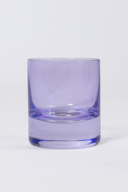 Estelle Colored Rocks Glass - Set of 6 {Lavender}