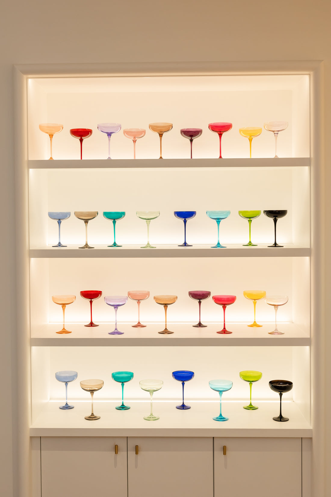 Estelle Colored Champagne Coupe - Set of 6 {Custom Set}