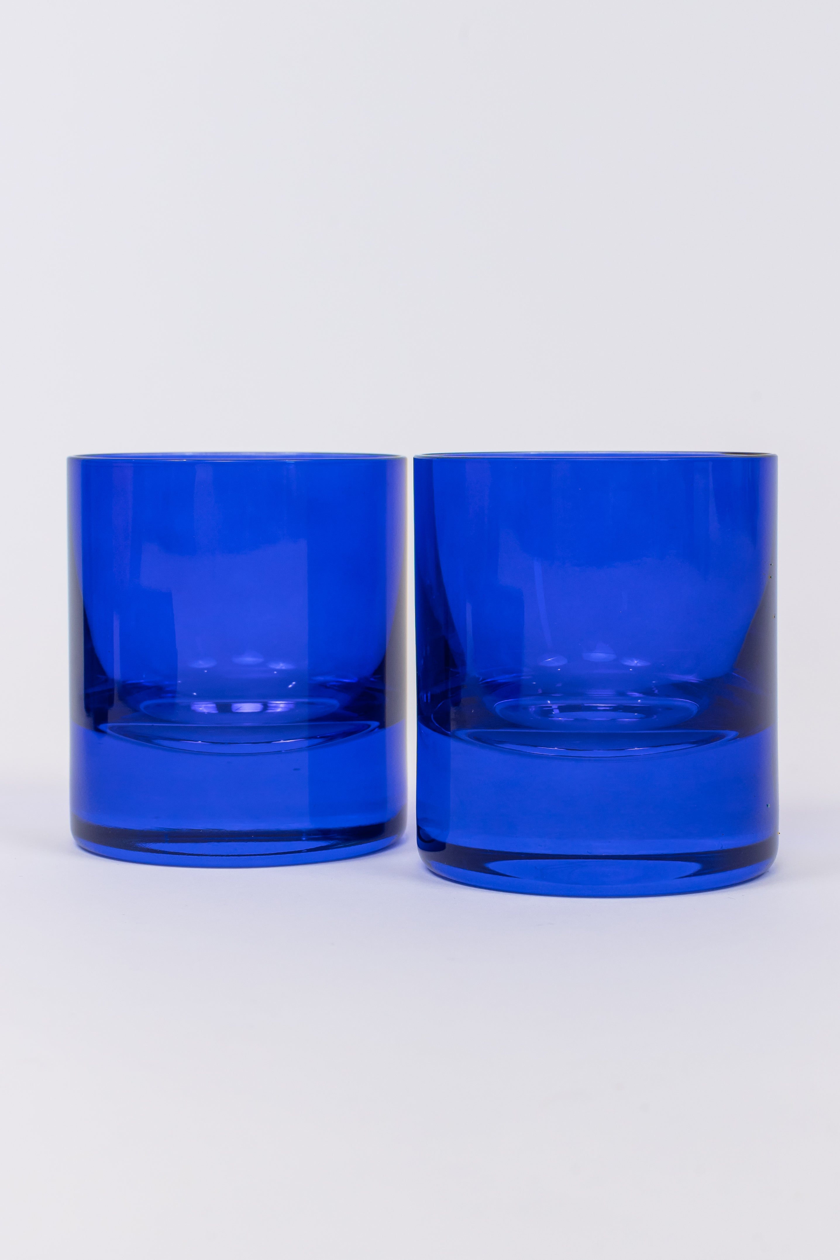 Estelle Colored Rocks Glass - Set of 2 {Royal Blue}