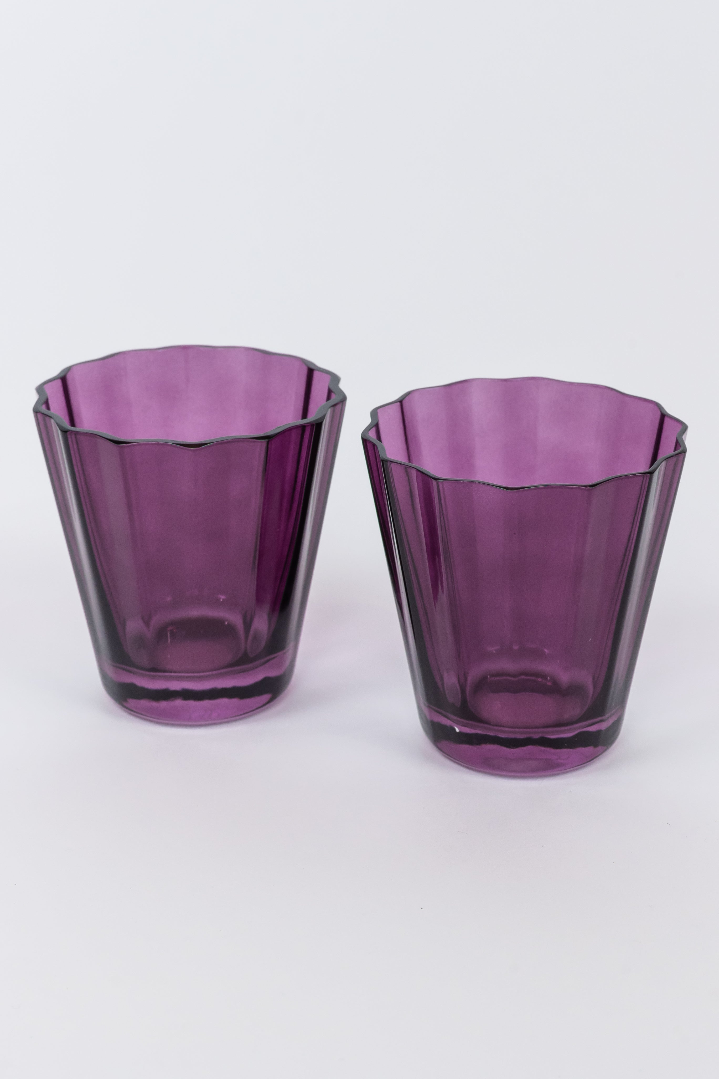 Estelle Colored Sunday Low Balls - Set of 2 {Amethyst}