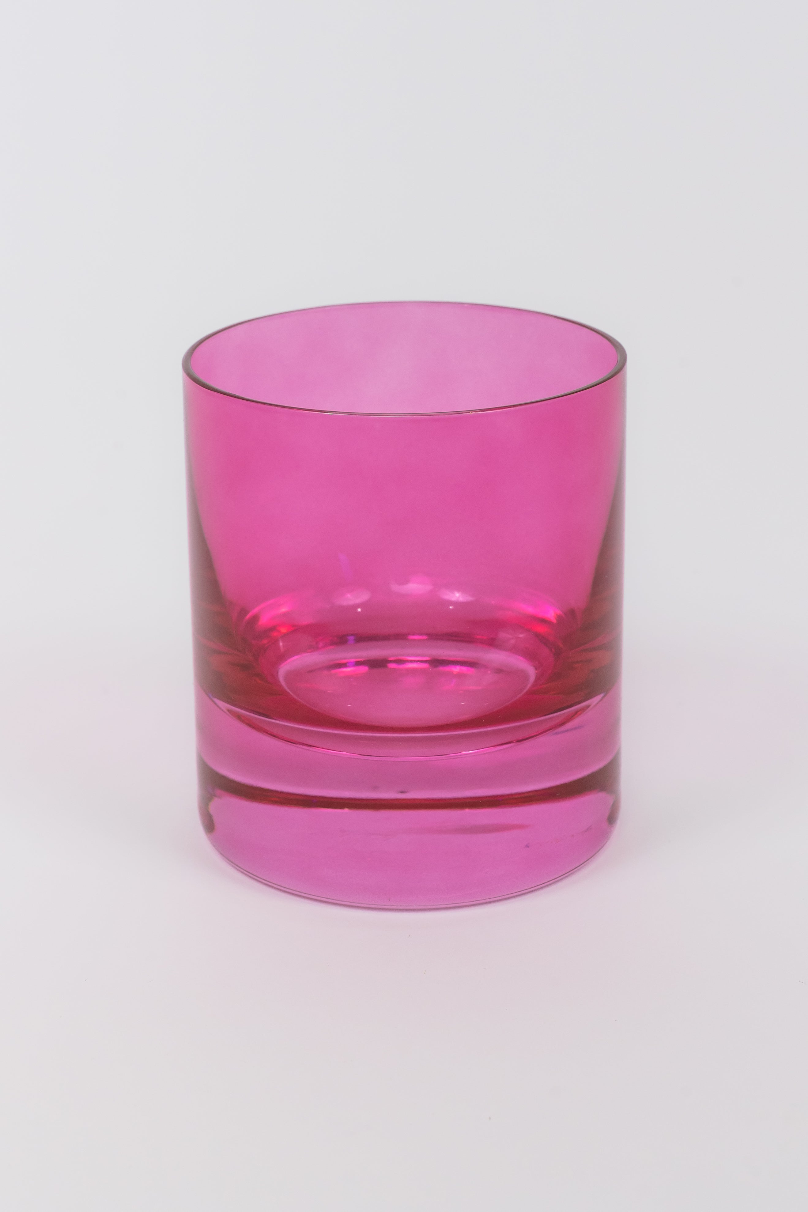 Estelle Colored Rocks Glass - Set of 2 {Fuchsia}