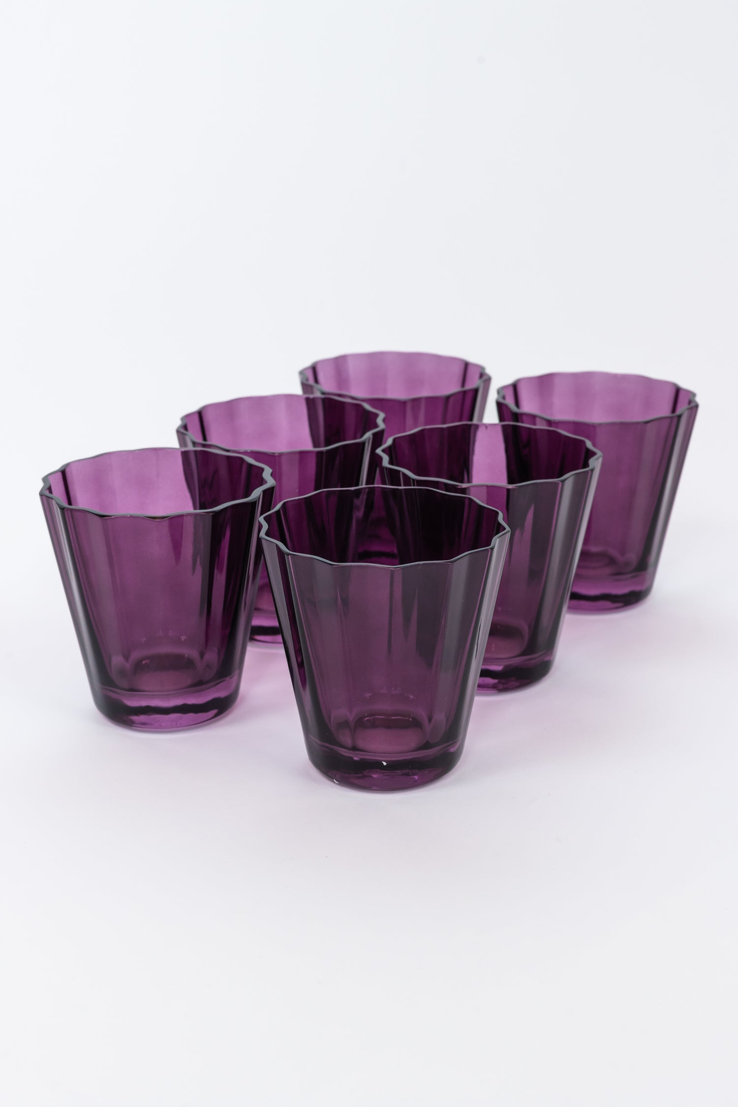 Estelle Colored Sunday Low Balls - Set of 6 {Amethyst}