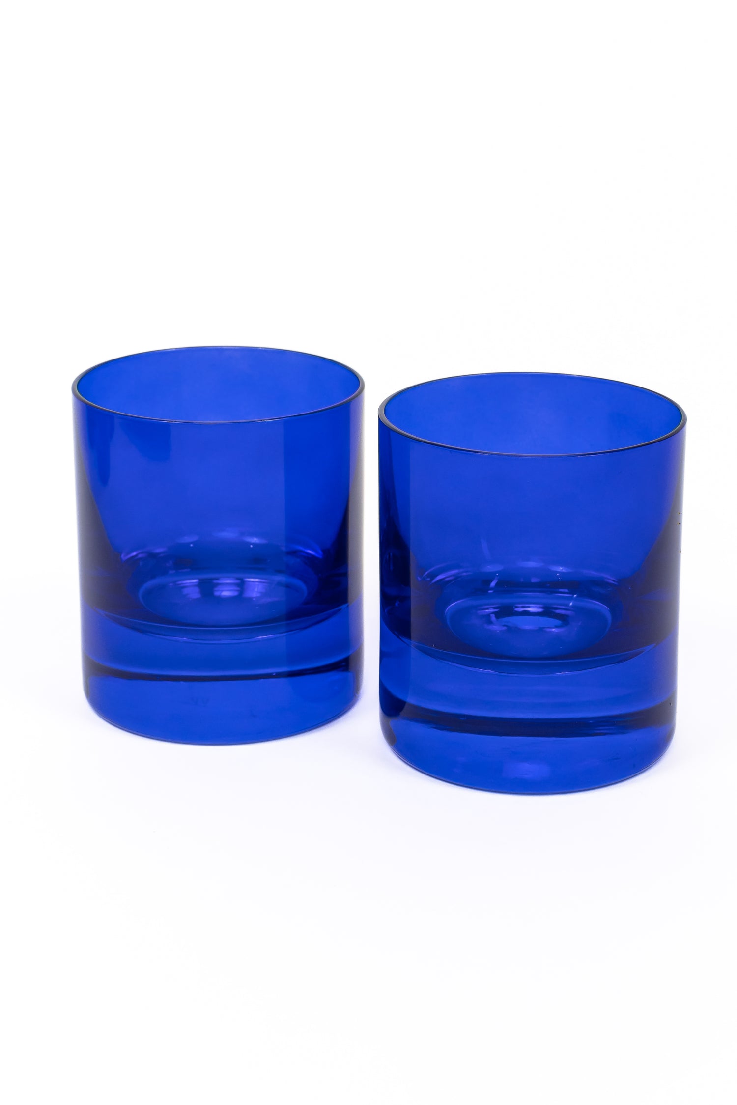 Estelle Colored Rocks Glass - Set of 2 {Royal Blue}