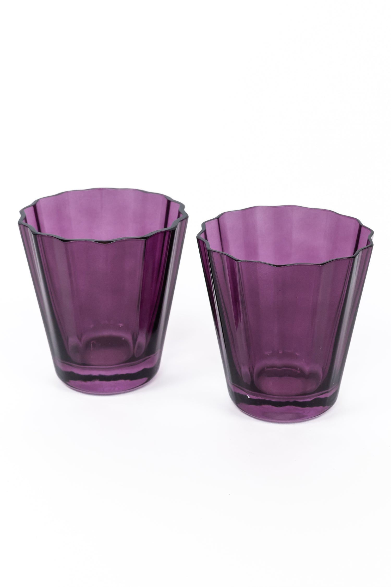 Estelle Colored Sunday Low Balls - Set of 2 {Amethyst}