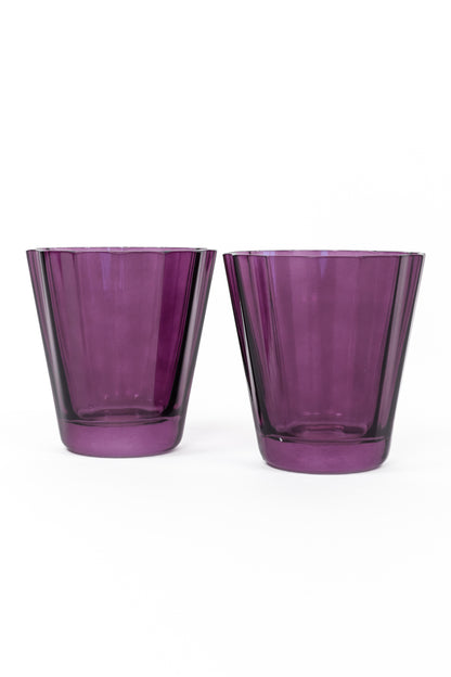 Estelle Colored Sunday Low Balls - Set of 2 {Amethyst}