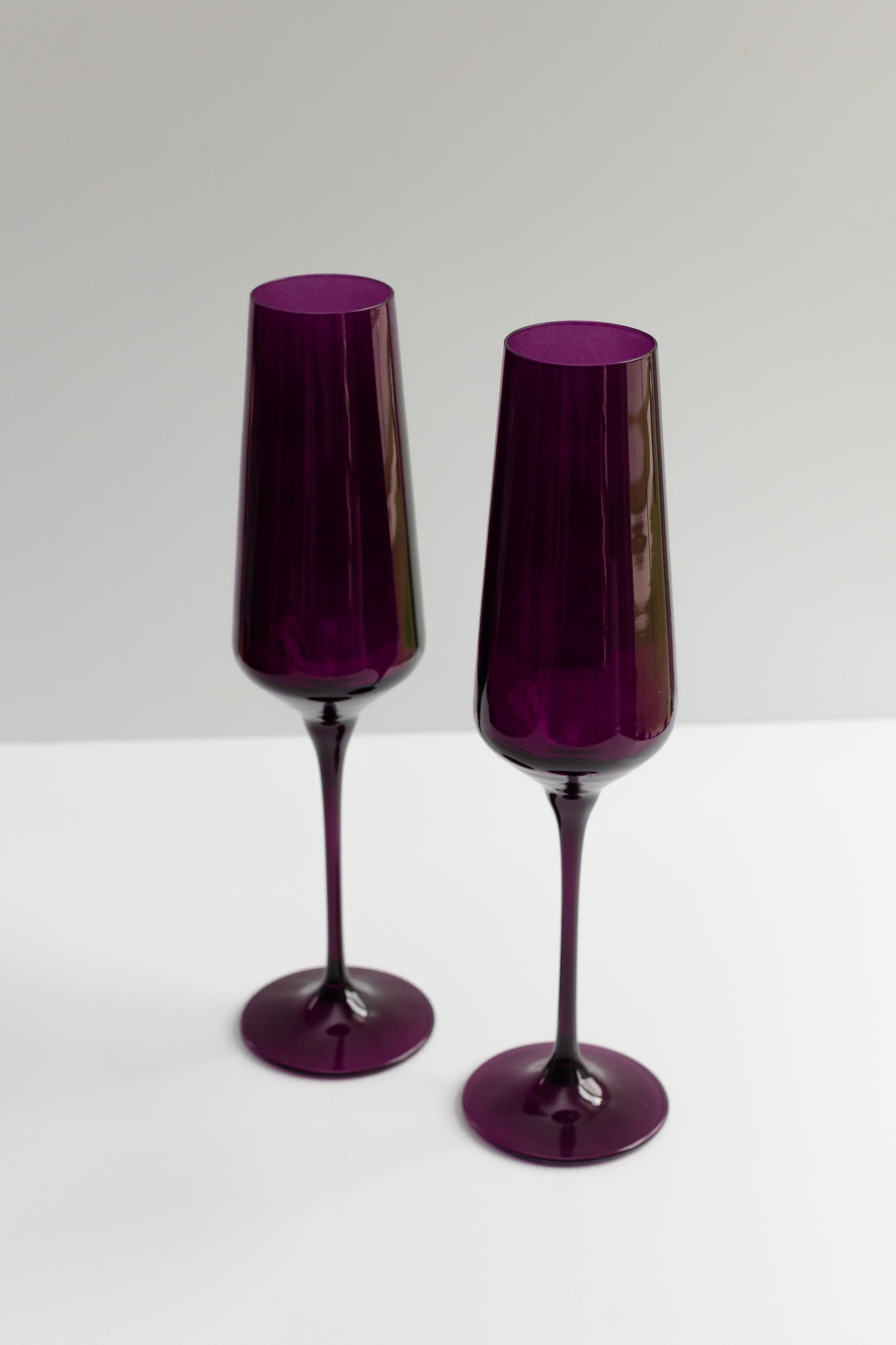 Estelle Colored Champagne Flute - Set of 6 {Amethyst}